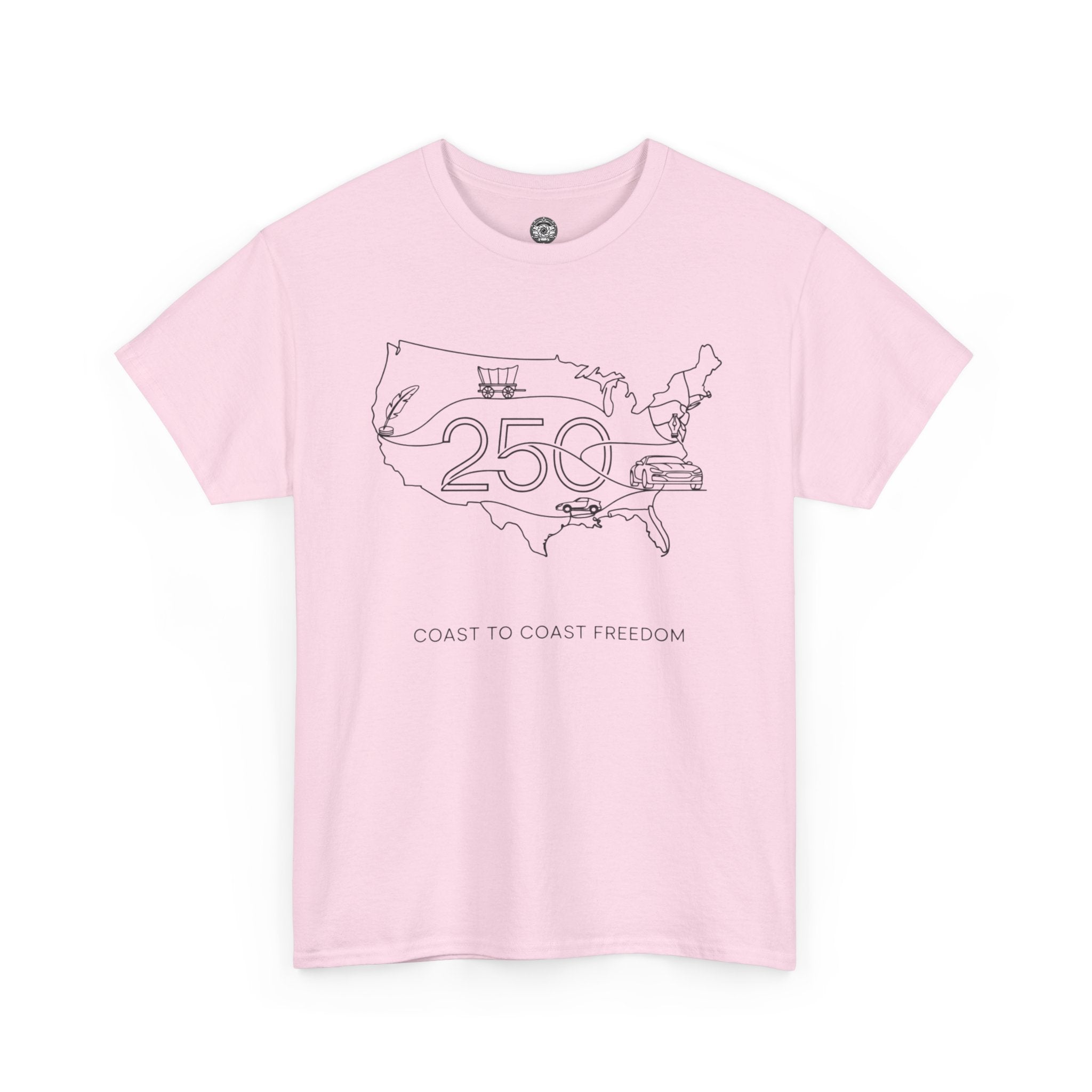 Unisex Heavy Cotton Tee — 250th Coast to Coast Freedom