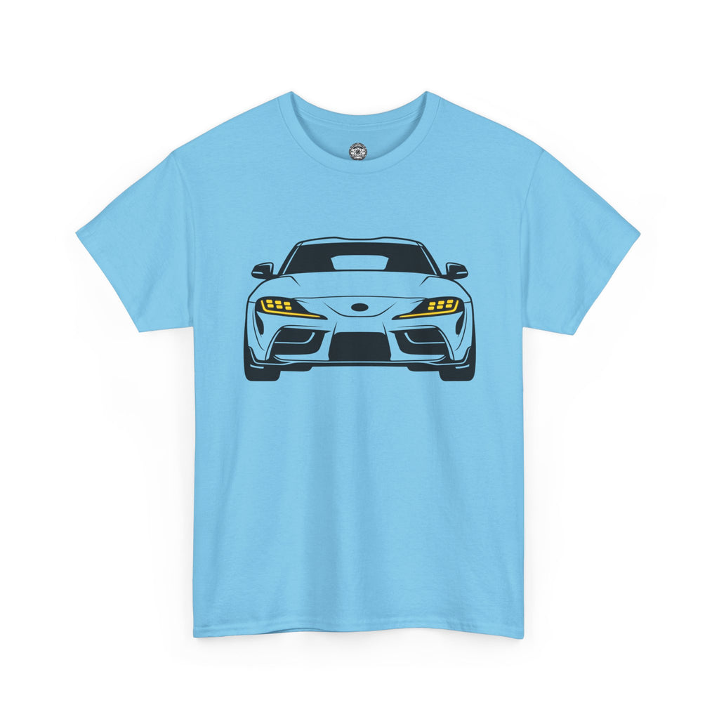 Unisex Heavy Cotton Tee — A90 Illuminated Headlights (Yellow)