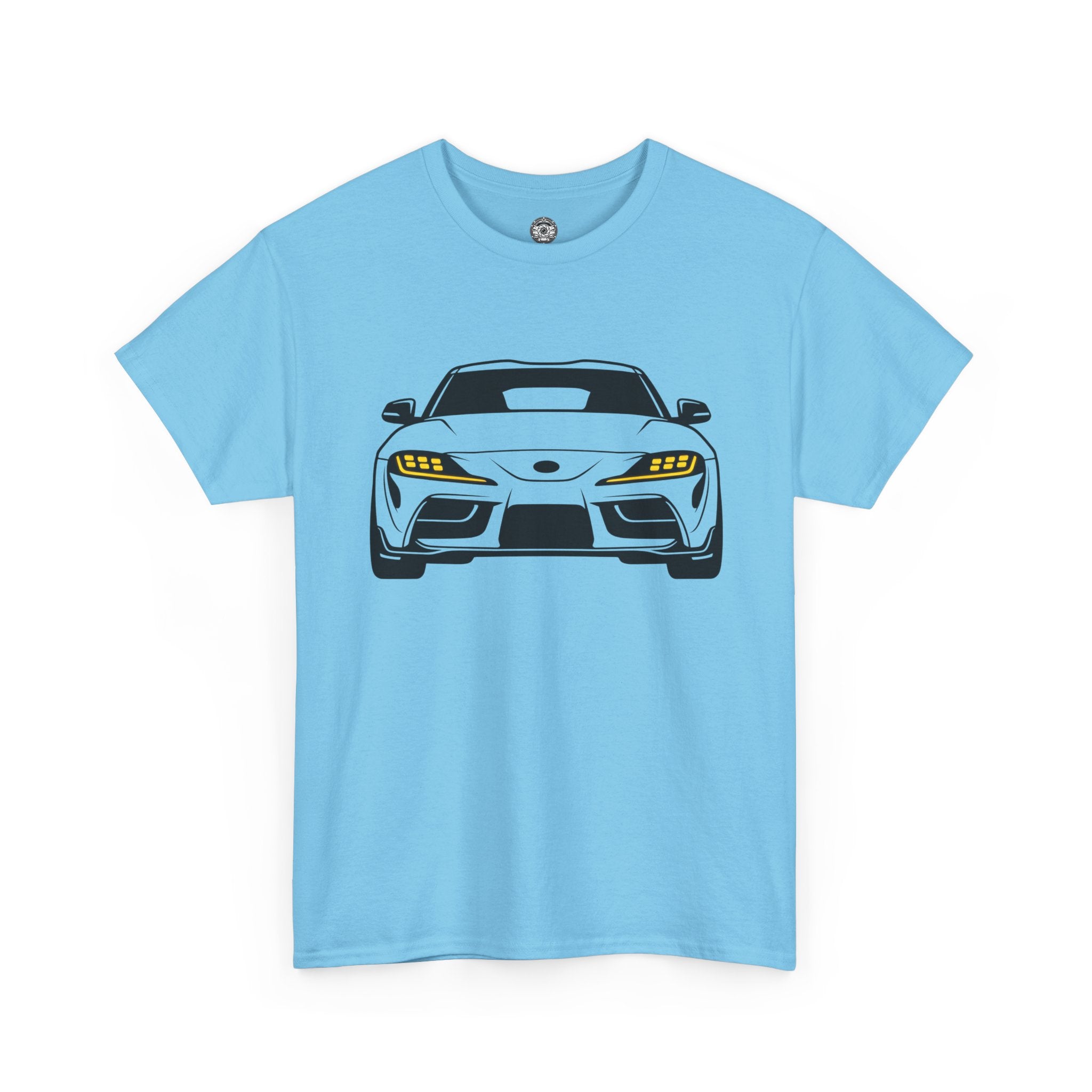 Unisex Heavy Cotton Tee — A90 Illuminated Headlights (Yellow)