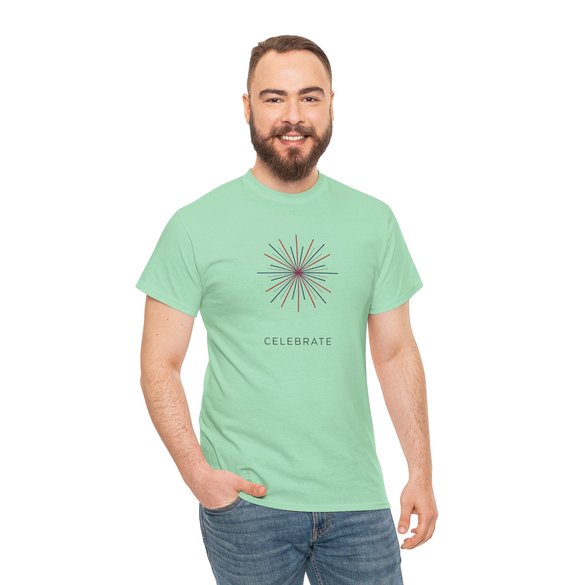 Unisex Heavy Cotton Tee — Celebrate 4th of July
