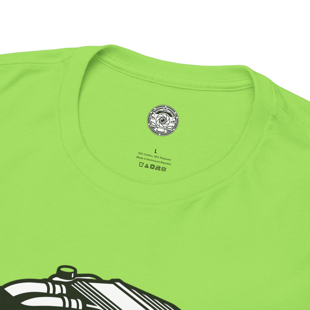 Unisex Heavy Cotton Tee — Engine Illustration (S58)
