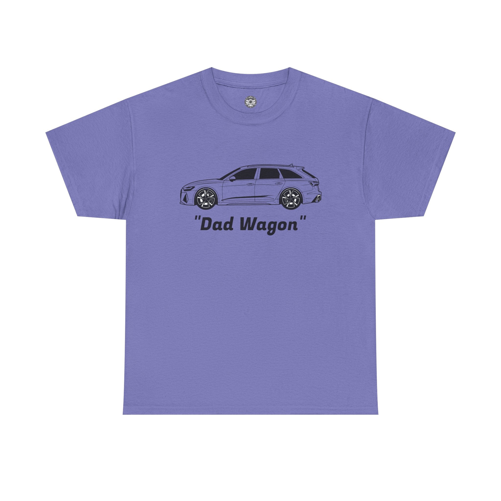 Unisex Heavy Cotton Tee — Twin-Turbo V8 "Dad Wagon"