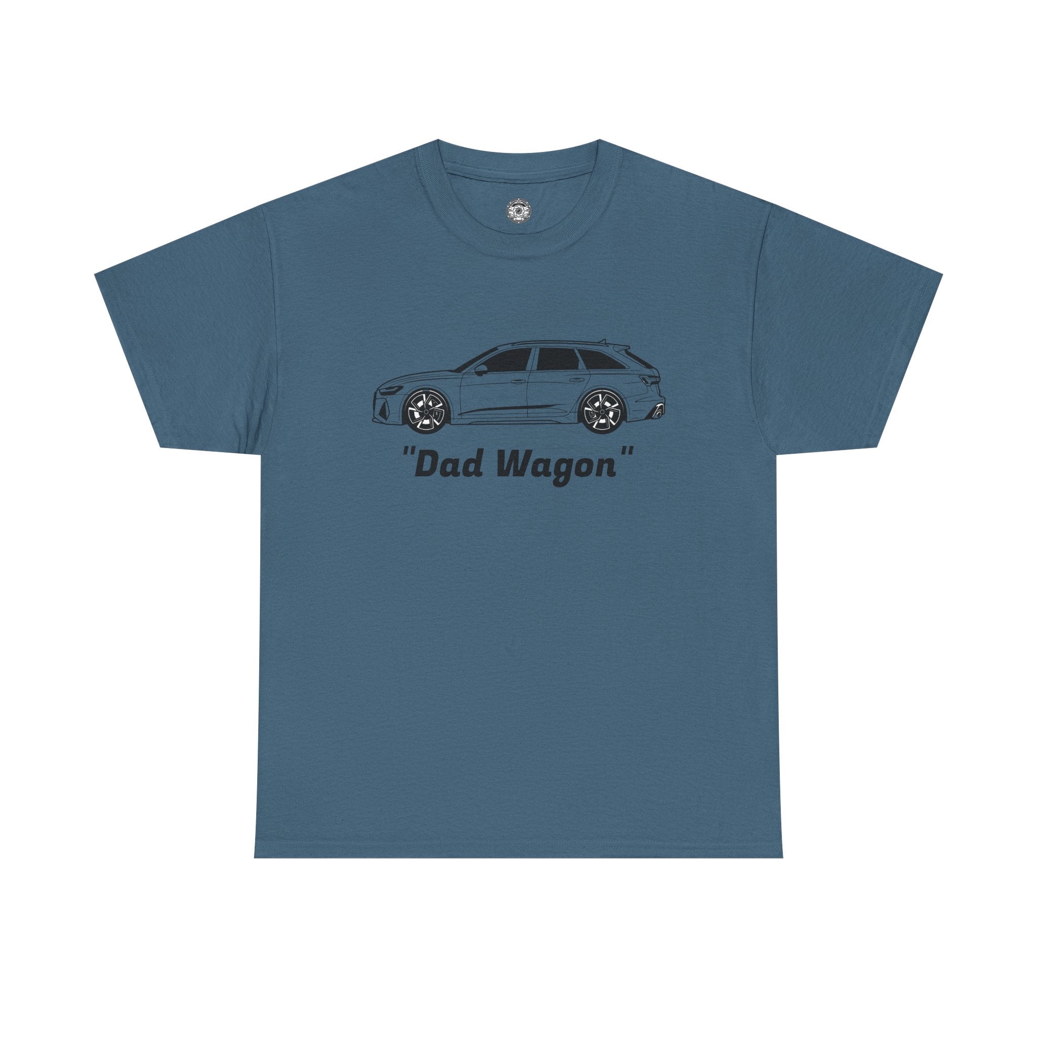 Unisex Heavy Cotton Tee — Twin-Turbo V8 "Dad Wagon"
