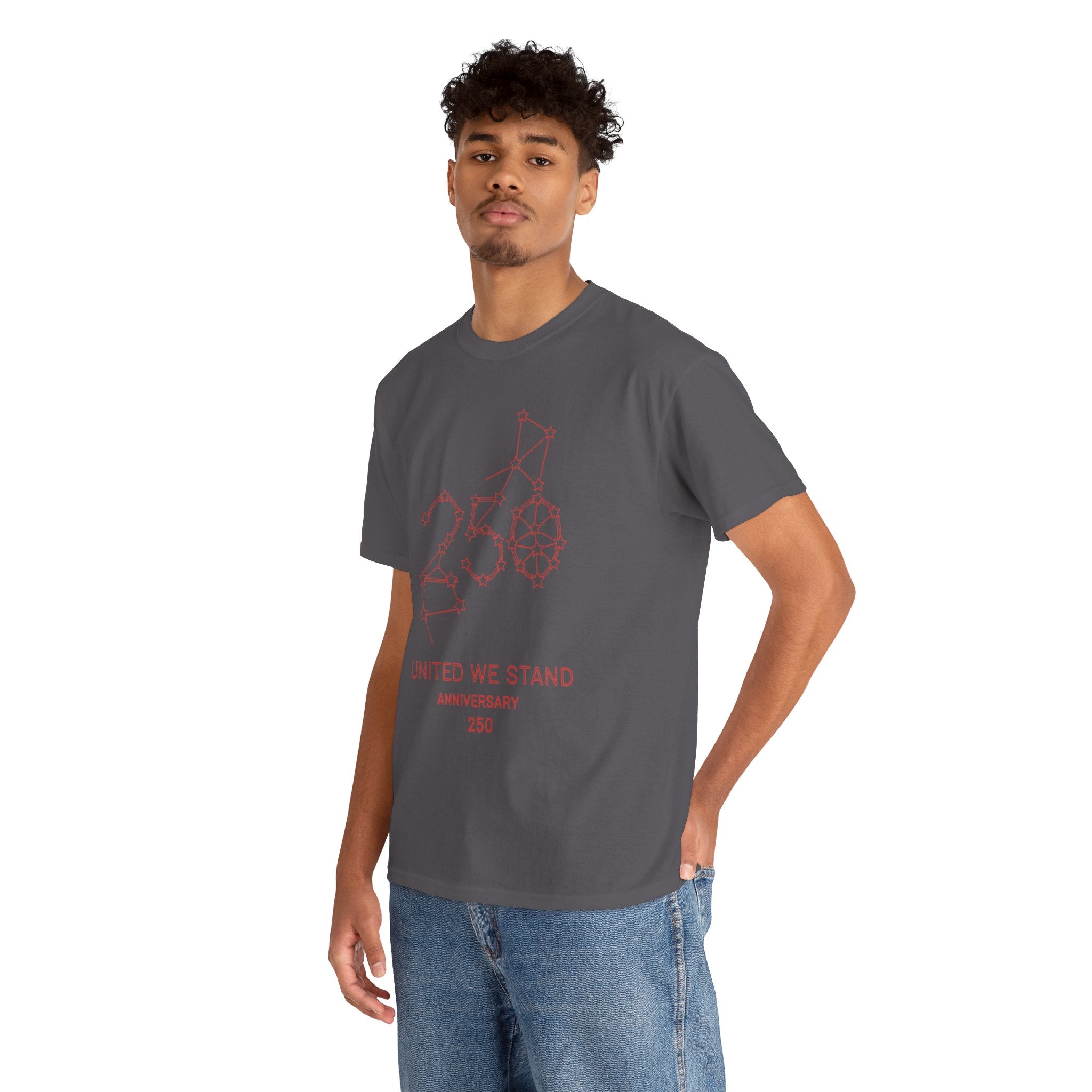 Unisex Heavy Cotton Tee — 250th Anniversary "United We Stand"
