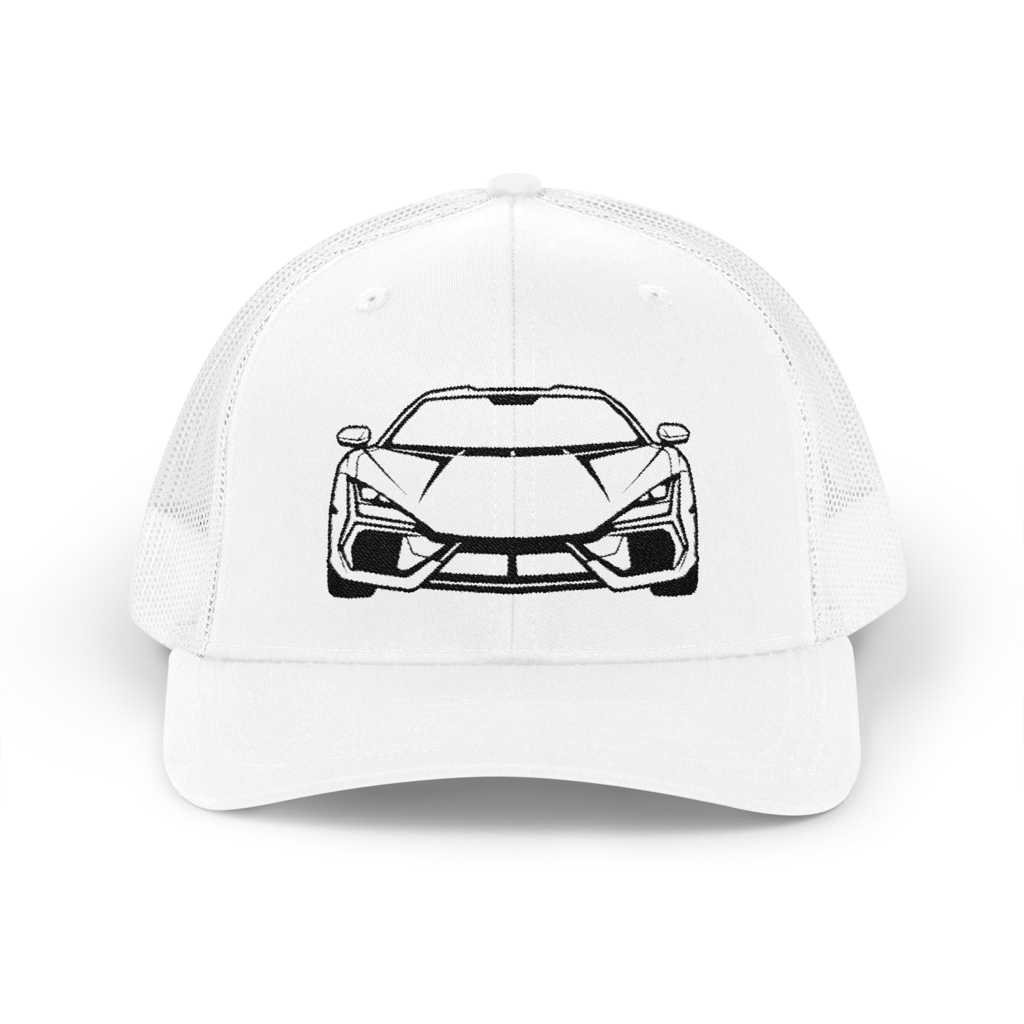 Snapback Trucker Cap — V12 Hybrid Minimalist Outline