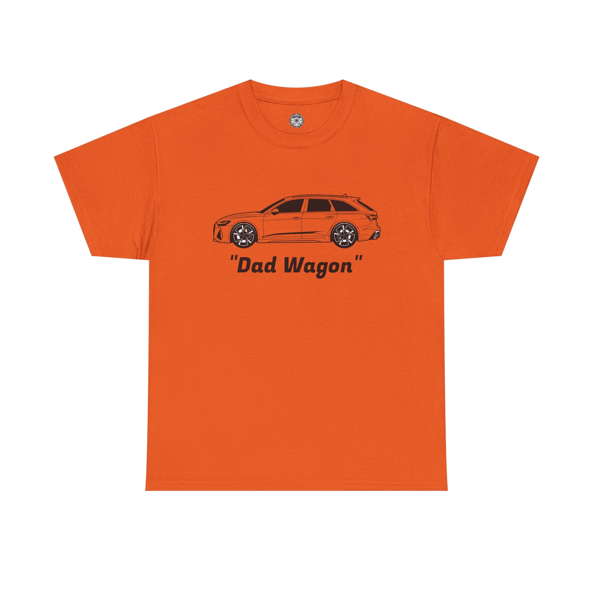 Unisex Heavy Cotton Tee — Twin-Turbo V8 "Dad Wagon"