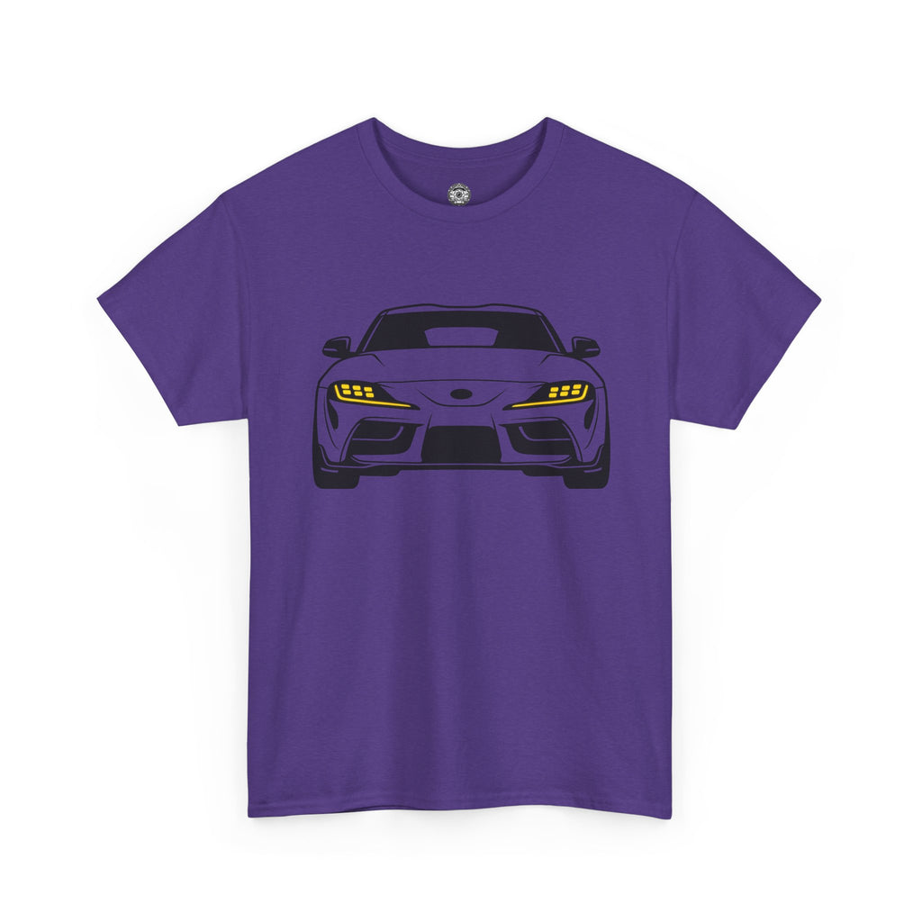 Unisex Heavy Cotton Tee — A90 Illuminated Headlights (Yellow)