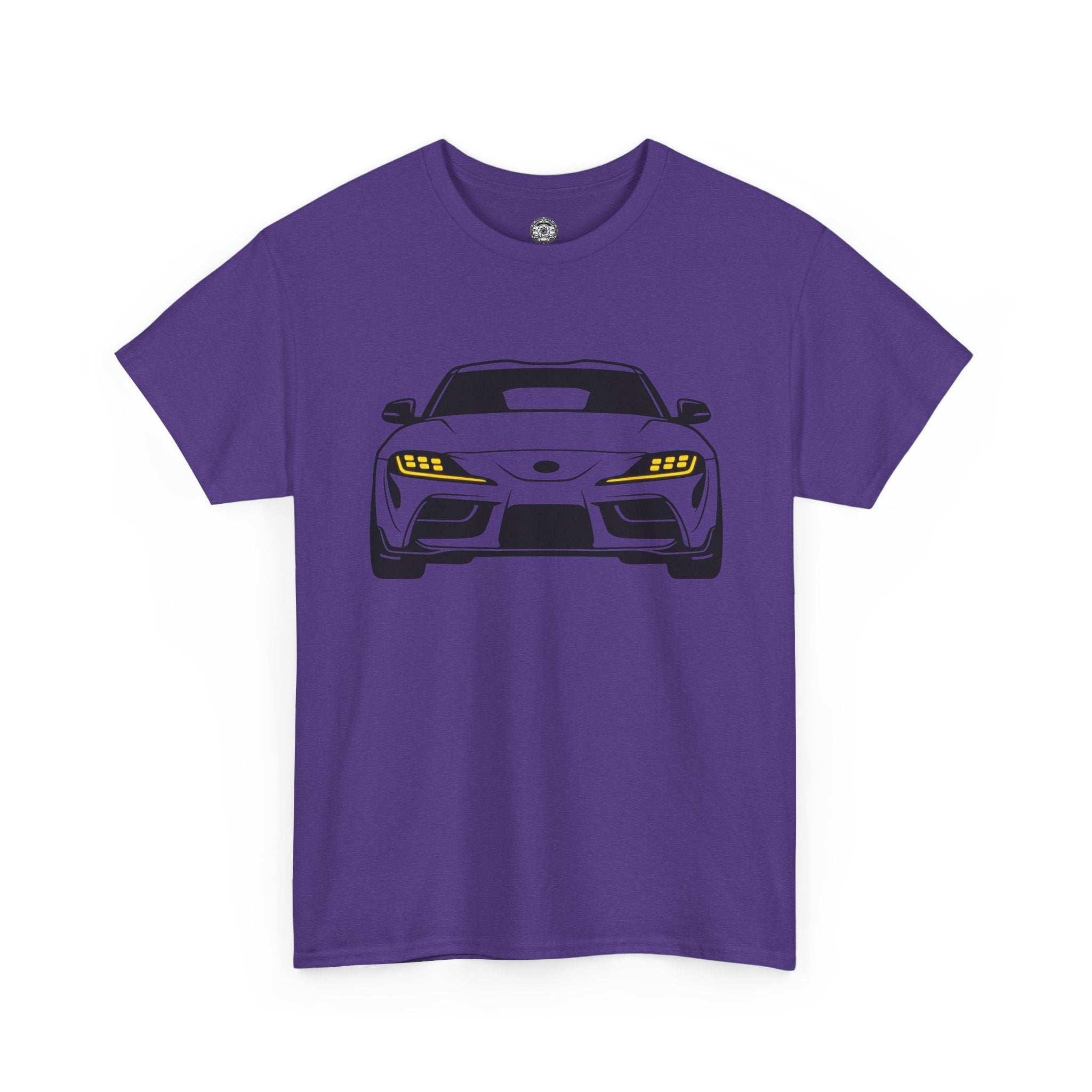 Unisex Heavy Cotton Tee — A90 Illuminated Headlights (Yellow)