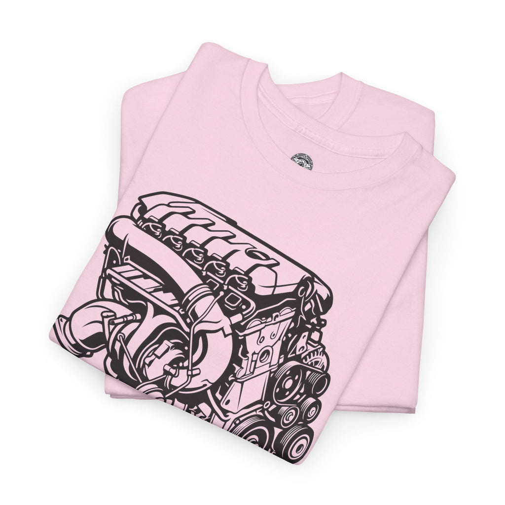 Unisex Heavy Cotton Tee — Engine Illustration (DAZA)