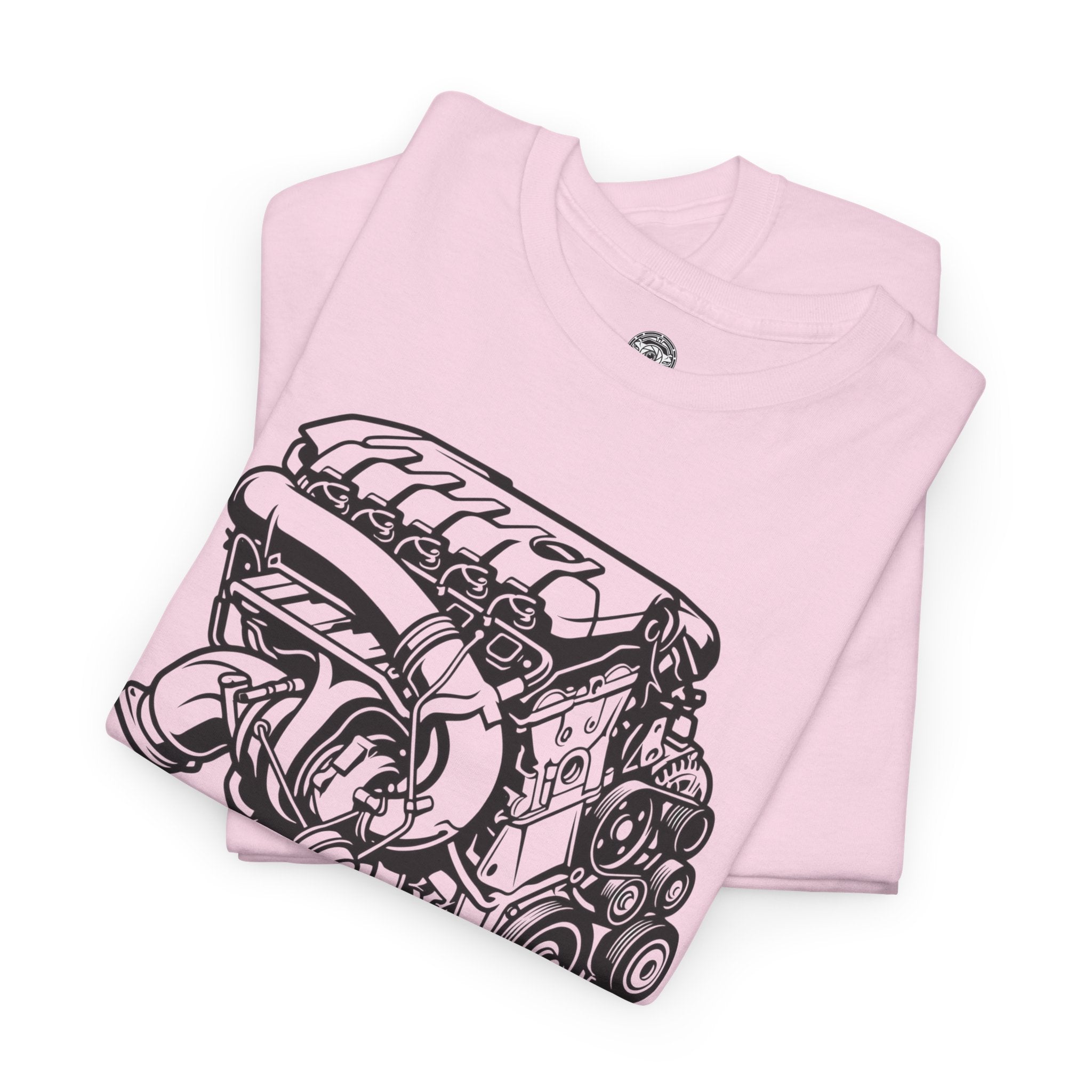 Unisex Heavy Cotton Tee — Engine Illustration (DAZA)