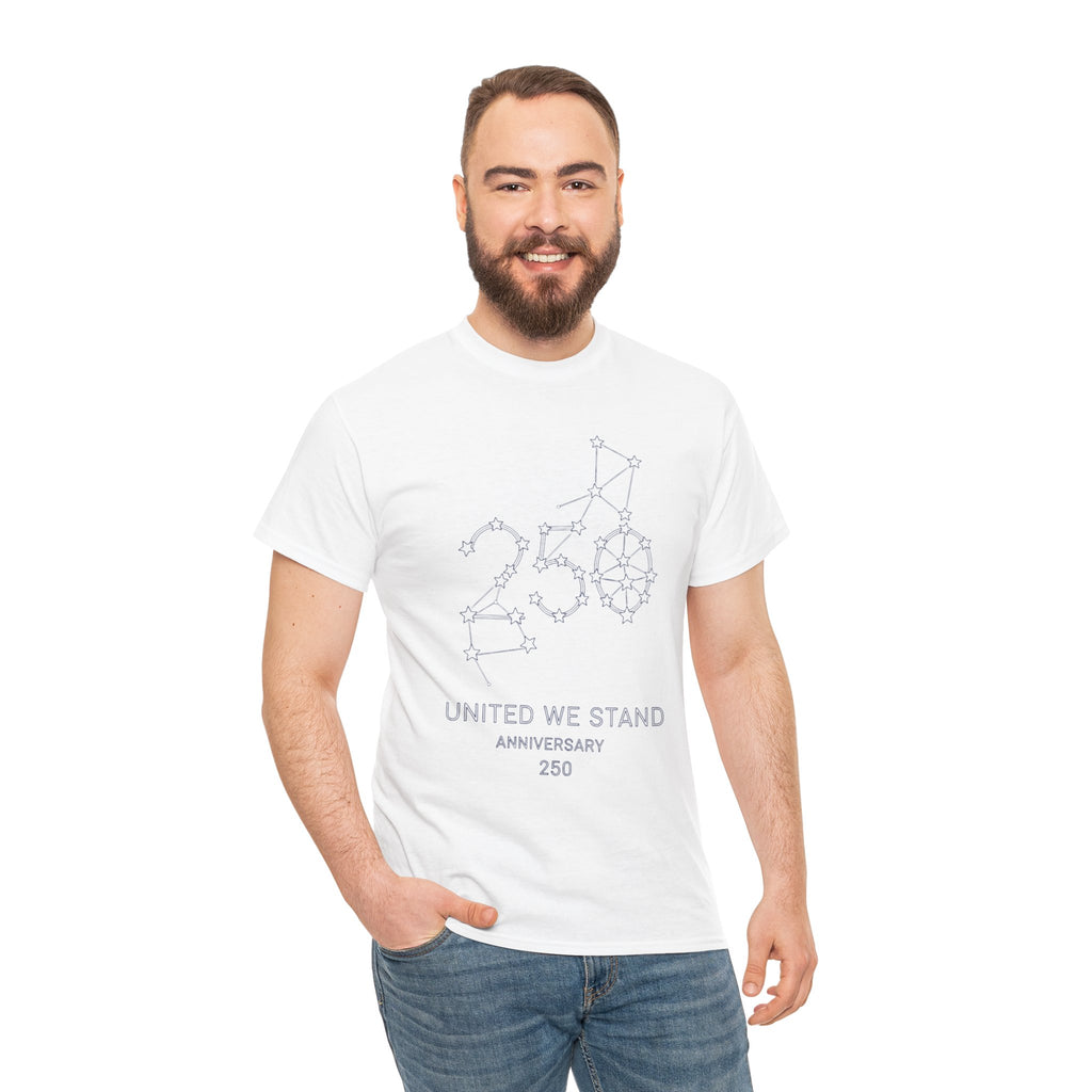 Unisex Heavy Cotton Tee — 250th Anniversary "United We Stand"