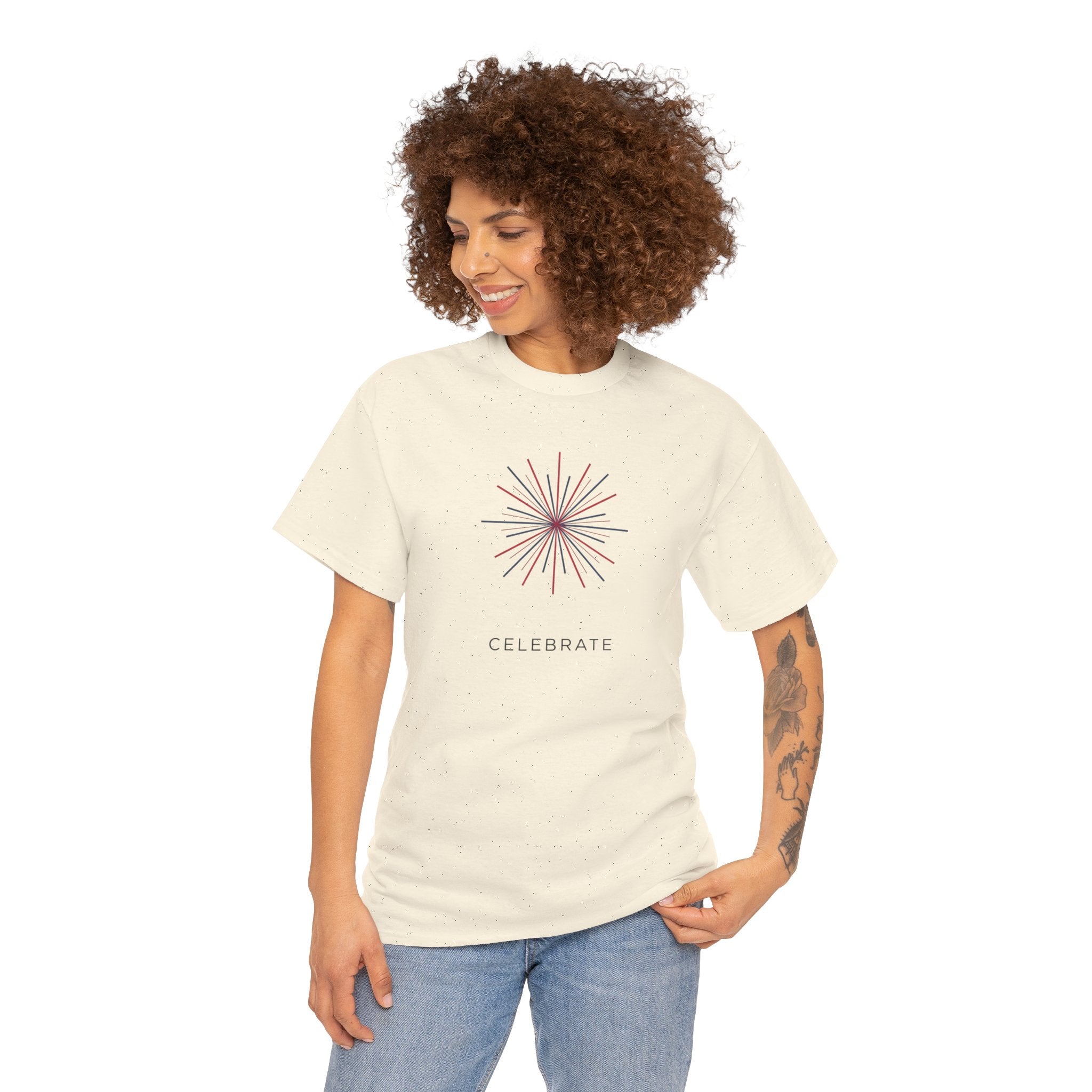 Unisex Heavy Cotton Tee — Celebrate 4th of July