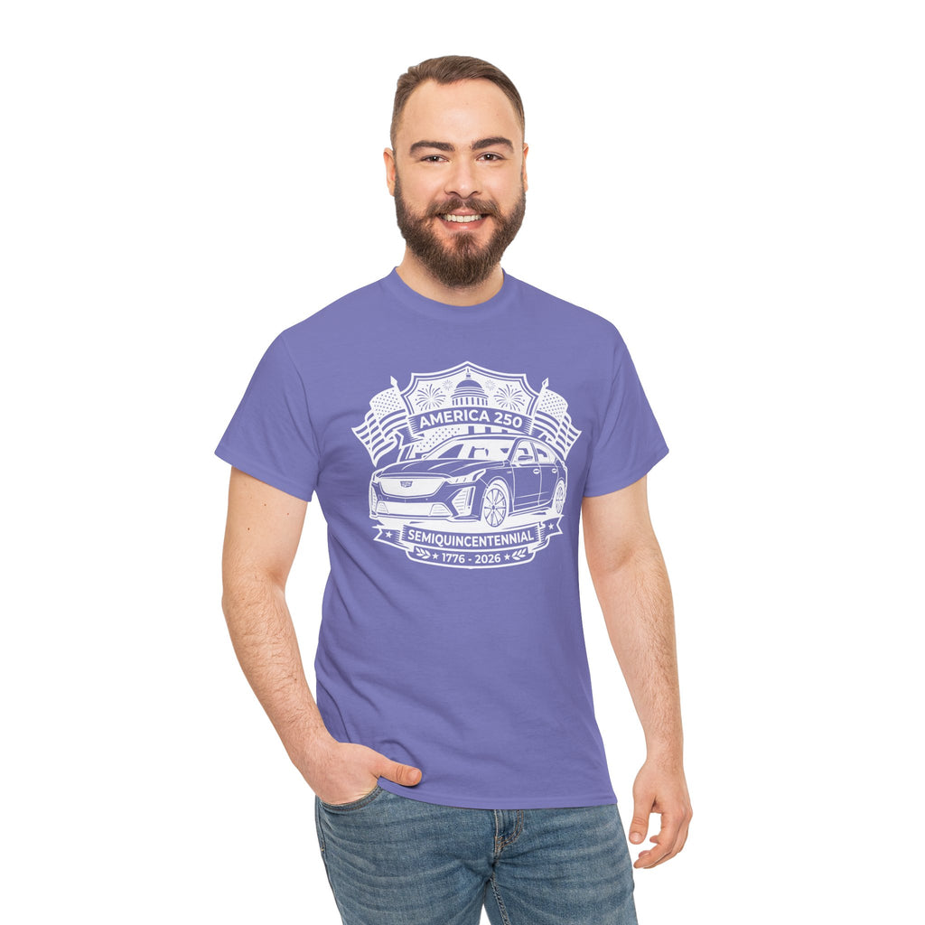 Unisex Heavy Cotton Tee — 4th of July — American Sedan