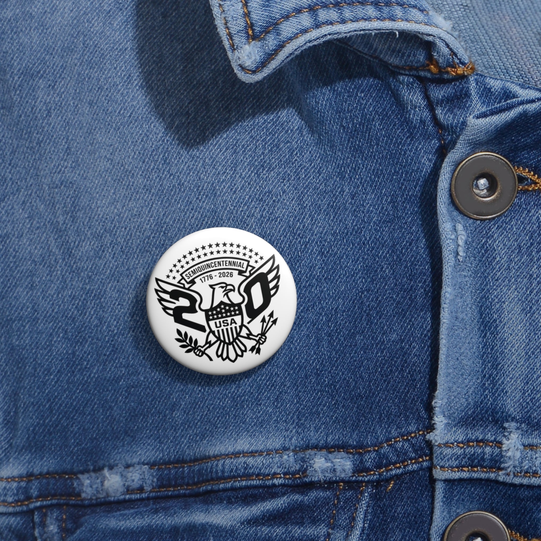 Pin Button — 2026 USA Semiquincentennial
