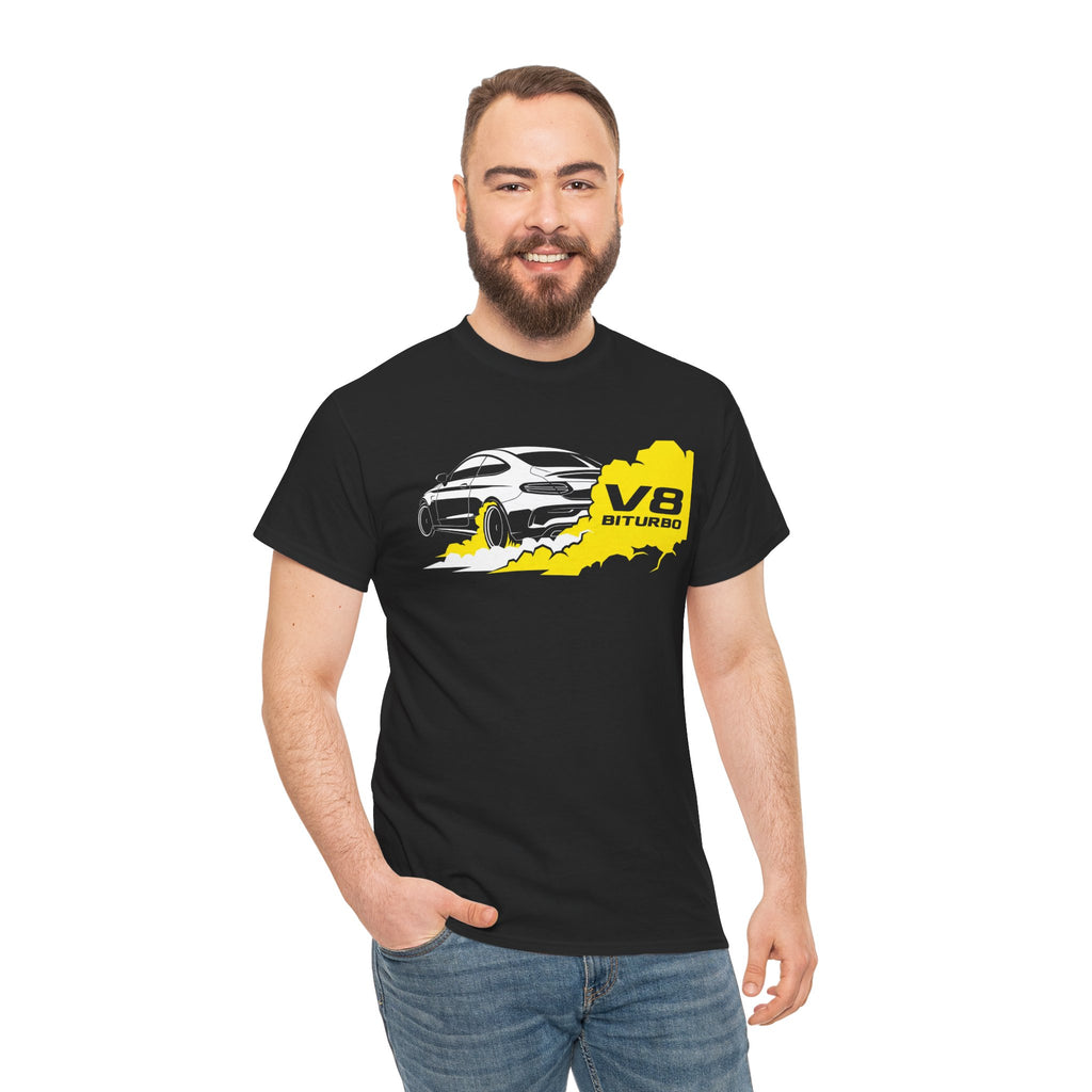 Unisex Heavy Cotton Tee — V8 Biturbo Burnout