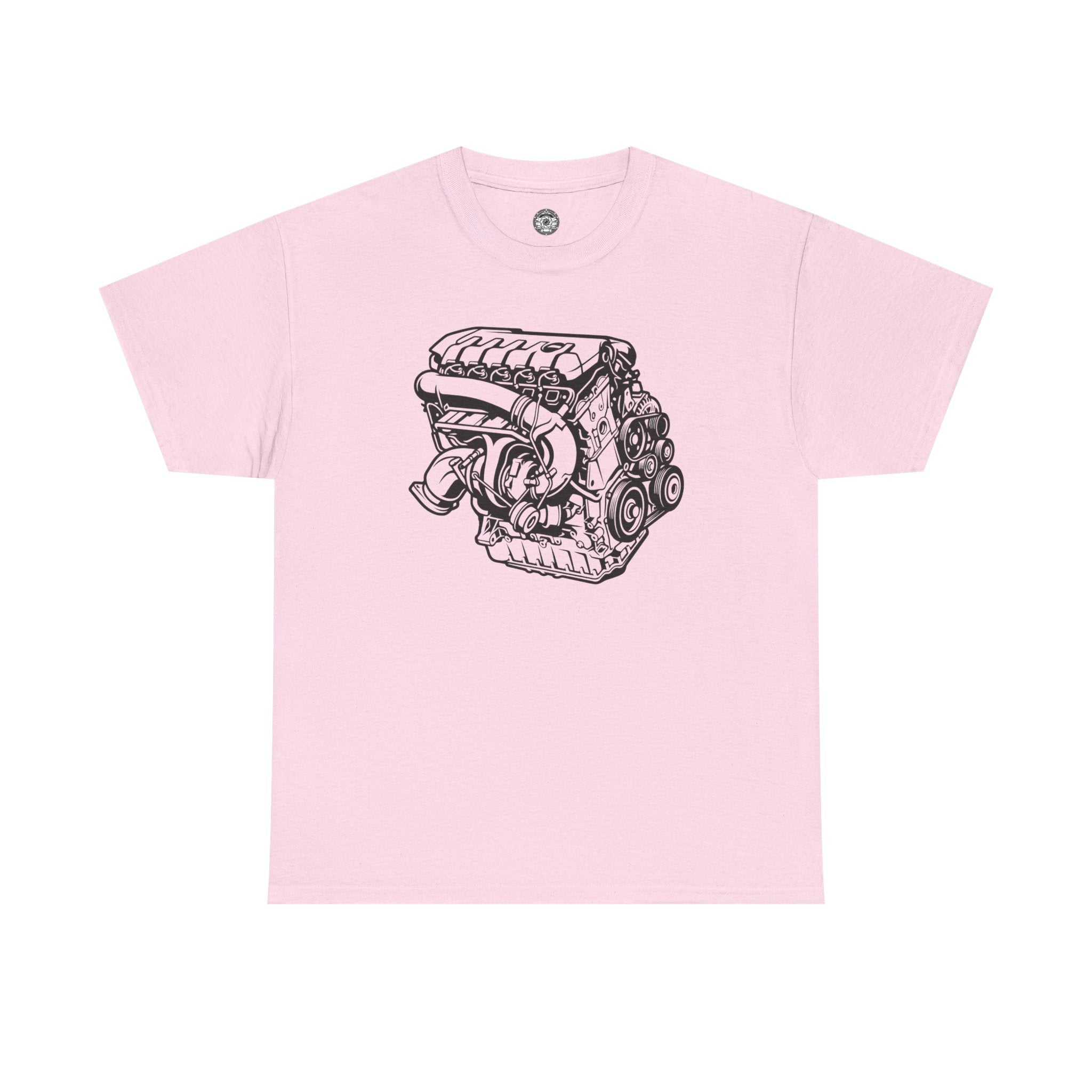 Unisex Heavy Cotton Tee — Engine Illustration (DAZA)