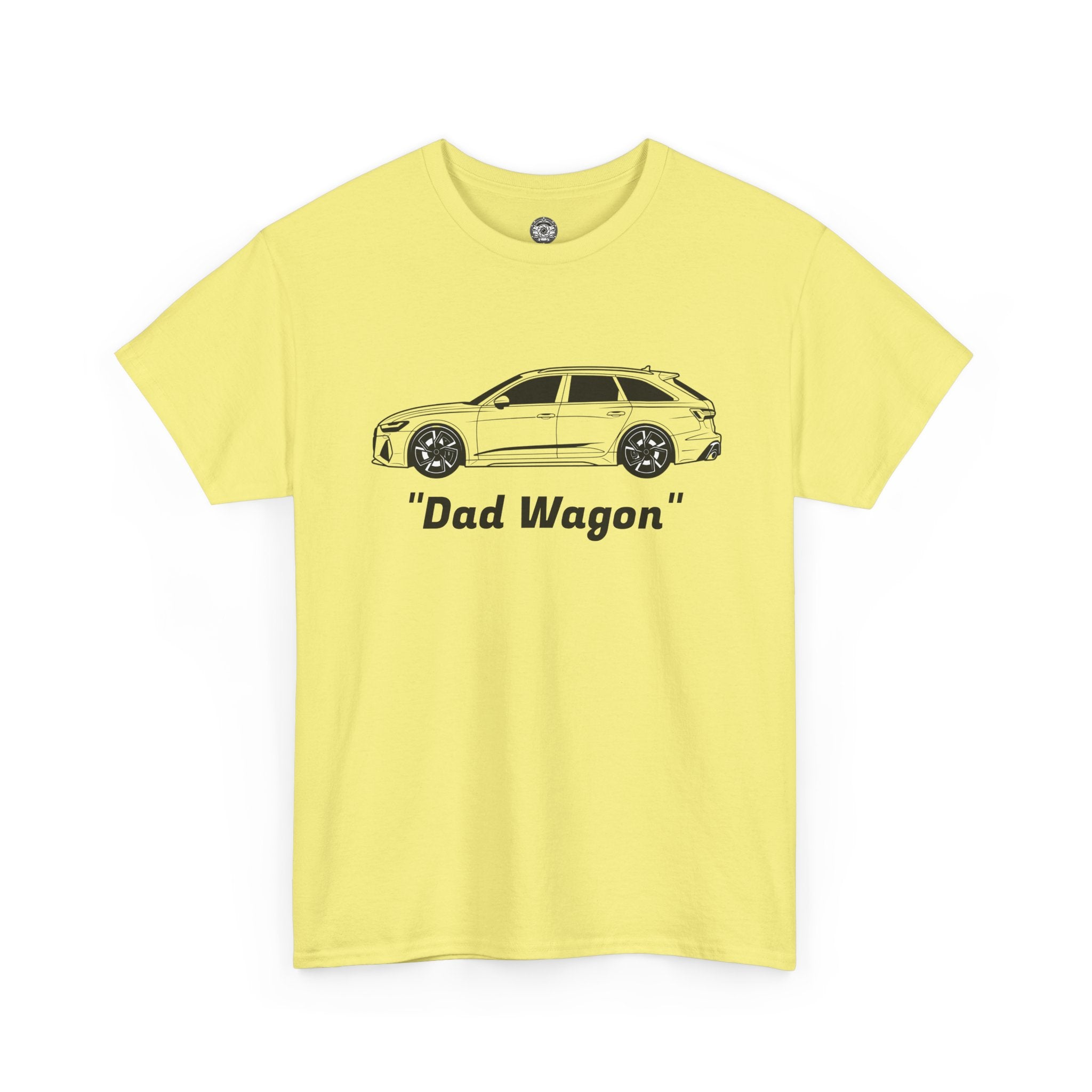 Unisex Heavy Cotton Tee — Twin-Turbo V8 "Dad Wagon"
