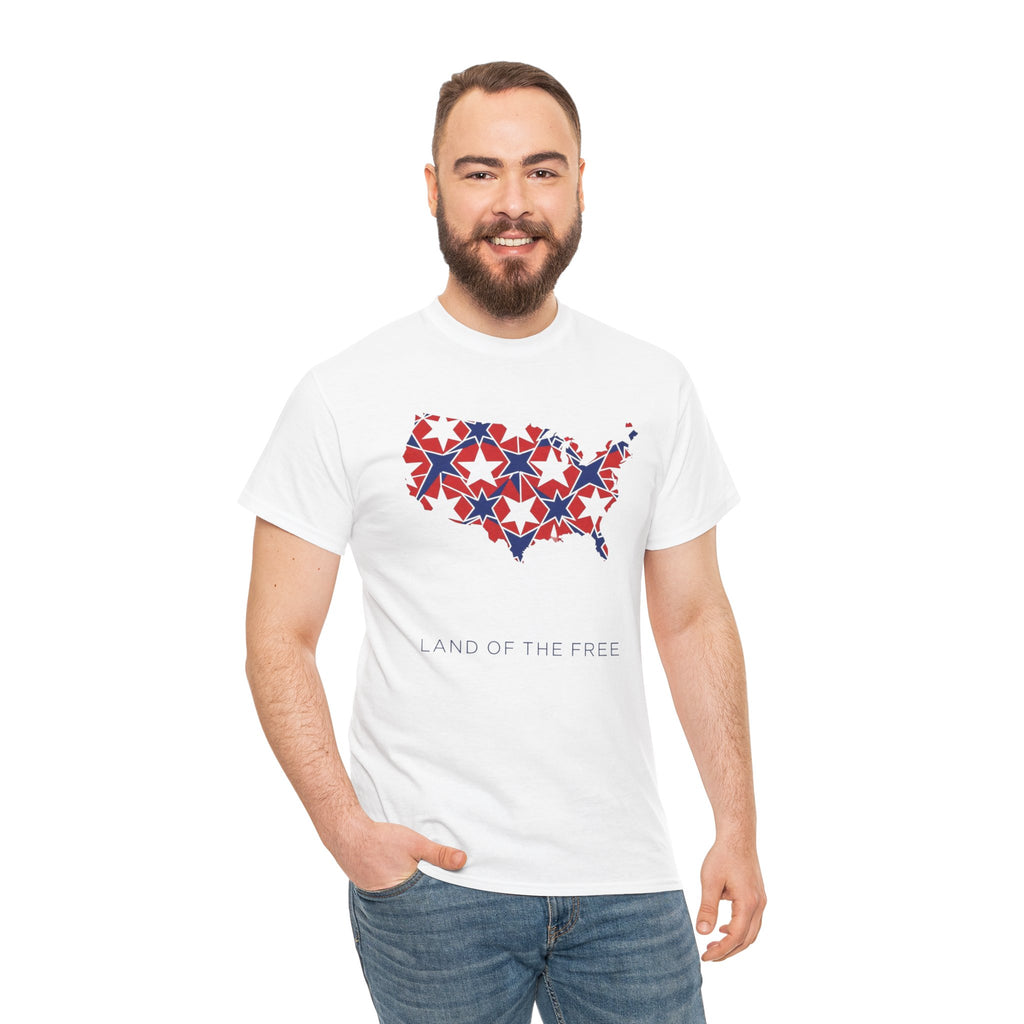 Unisex Heavy Cotton Tee — Land of the Free