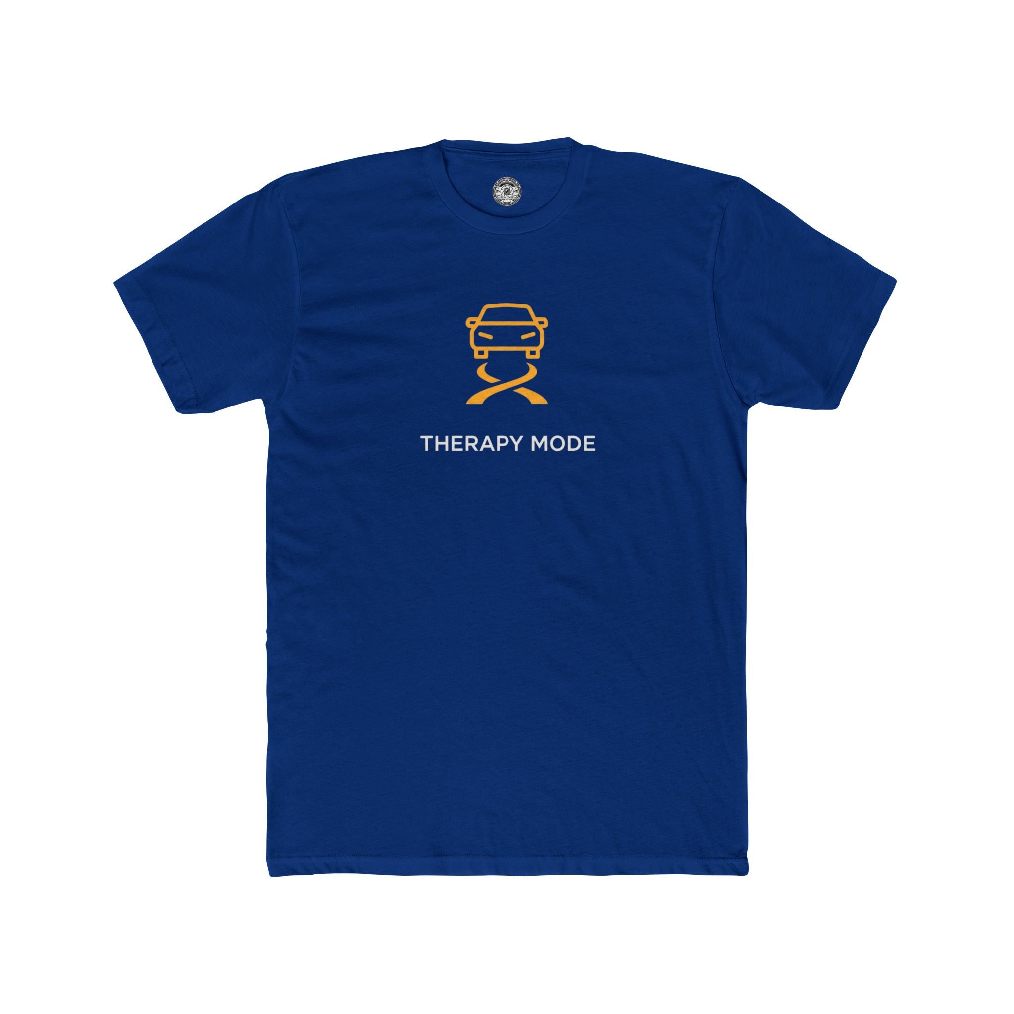 Men's Cotton Crew Tee — Traction Off = Therapy Mode