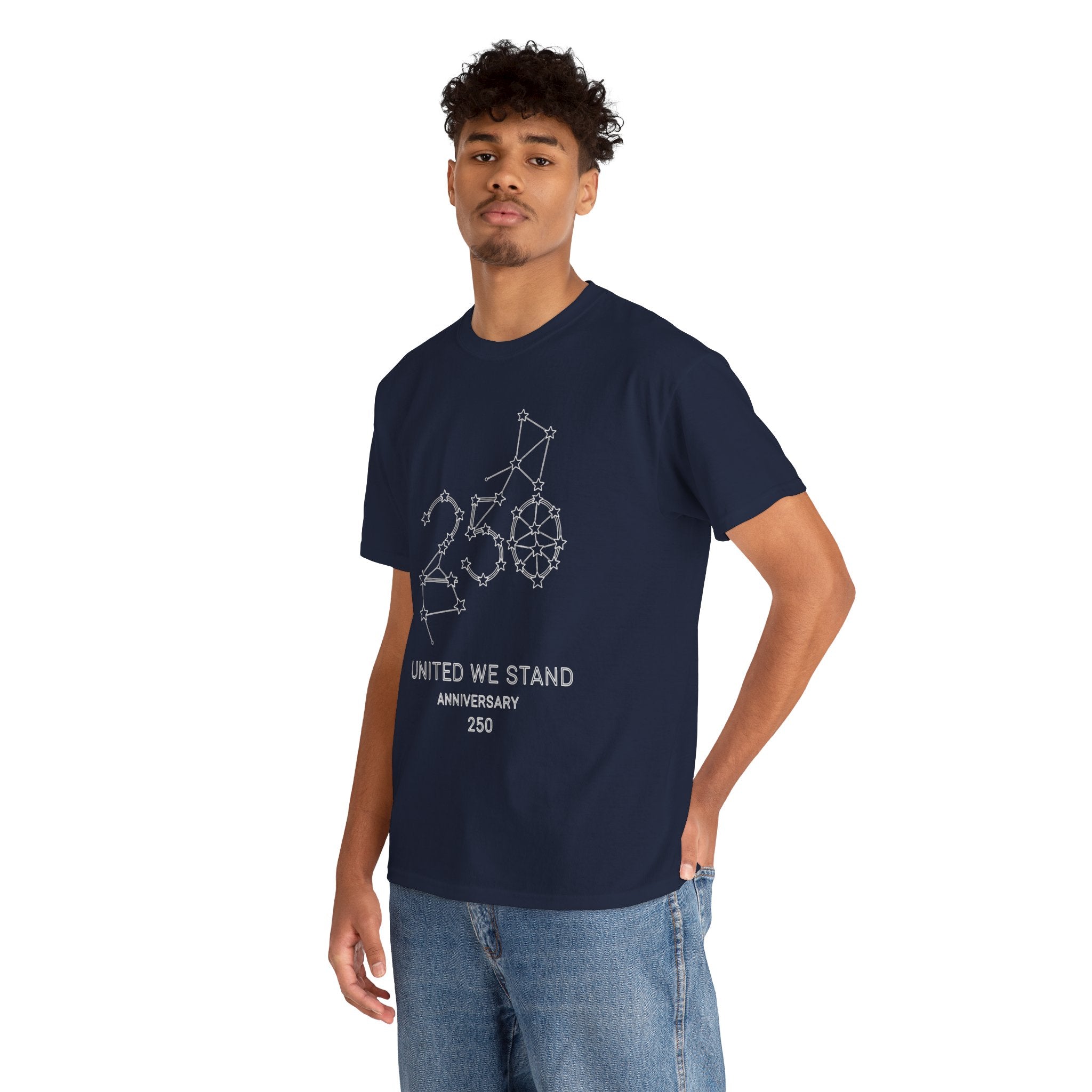 Unisex Heavy Cotton Tee — 250th Anniversary "United We Stand"