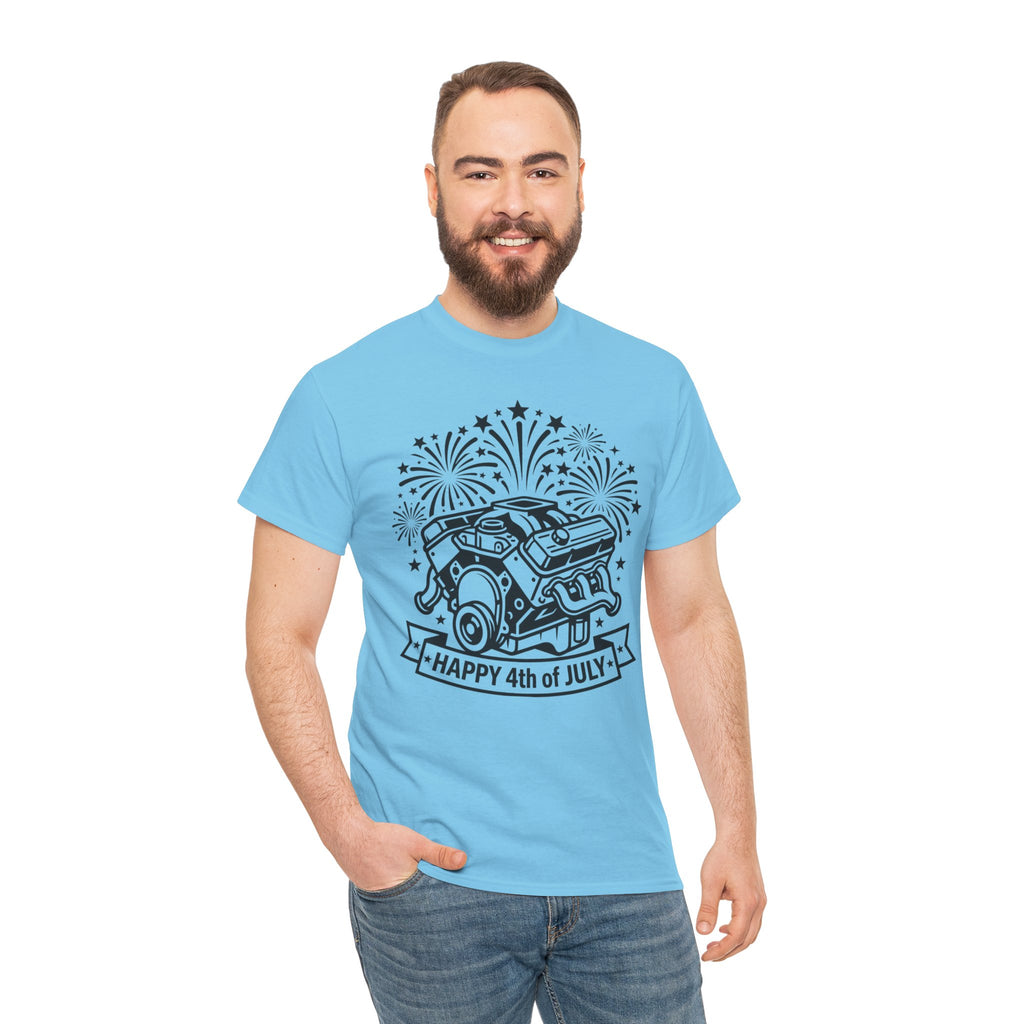 Unisex Heavy Cotton Tee — V8/Fireworks