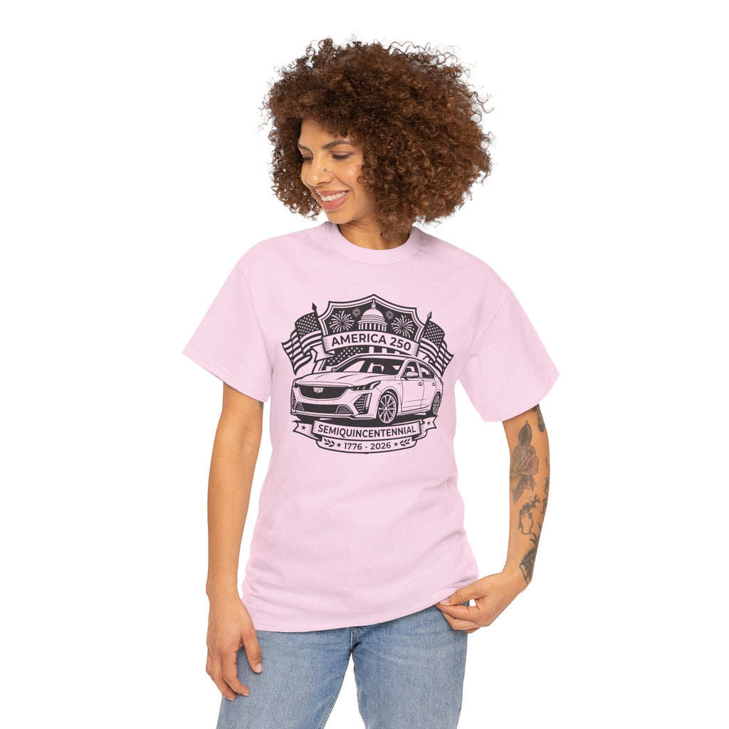 Unisex Heavy Cotton Tee — 4th of July — American Sedan