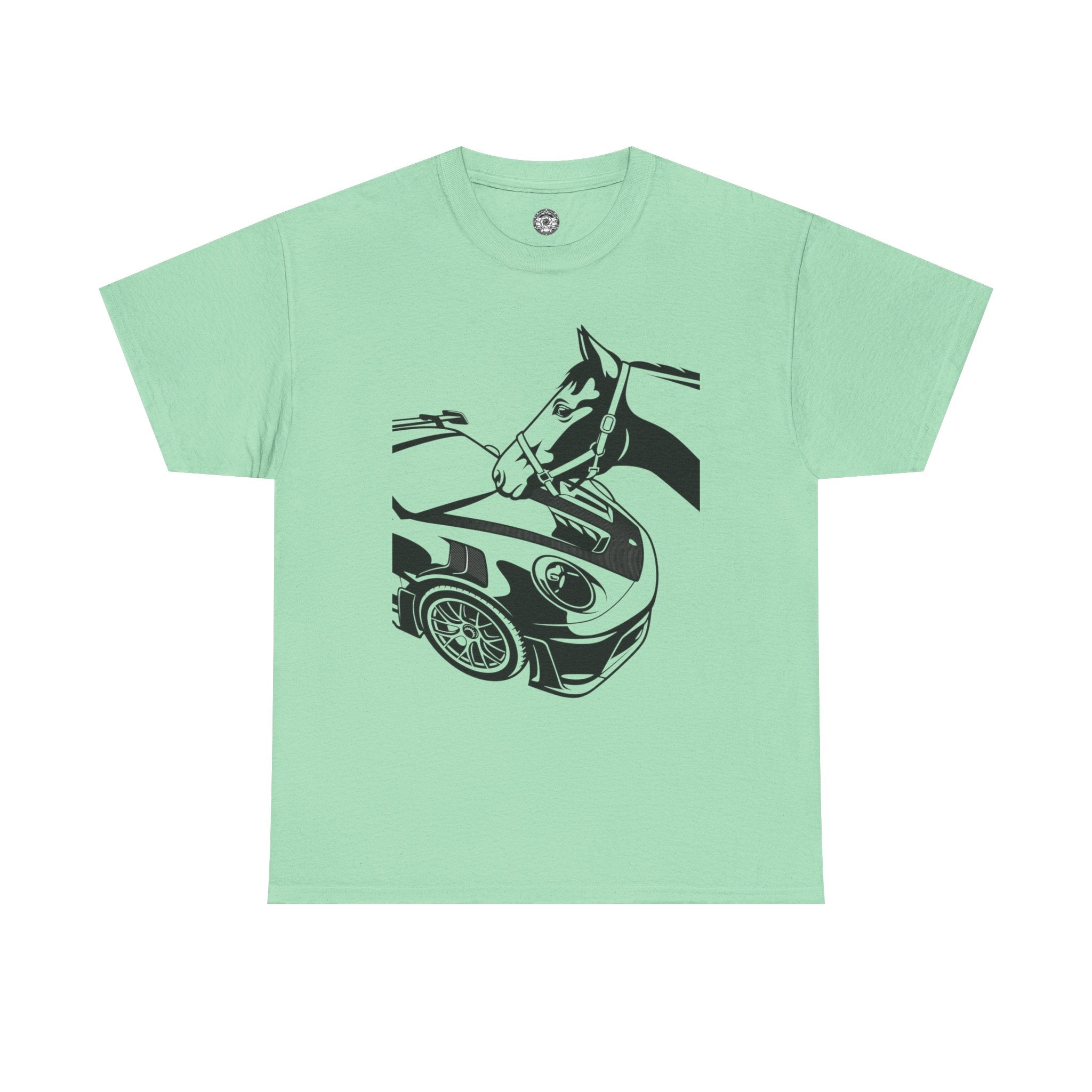 Unisex Heavy Cotton Tee — 992 vs Horse (Viral Video)