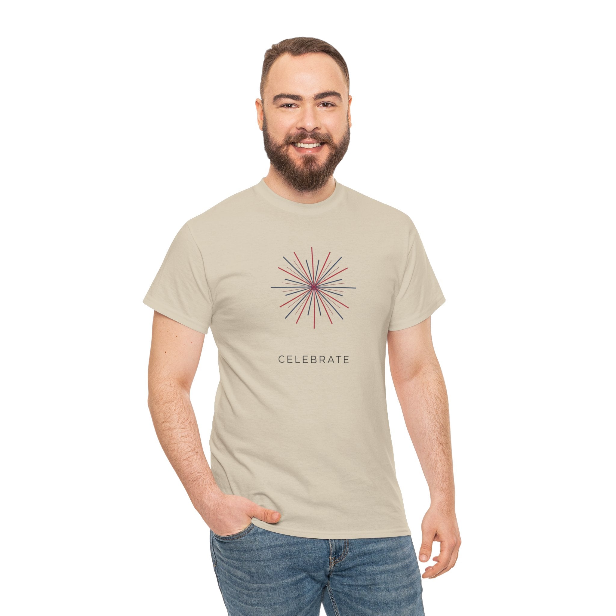 Unisex Heavy Cotton Tee — Celebrate 4th of July