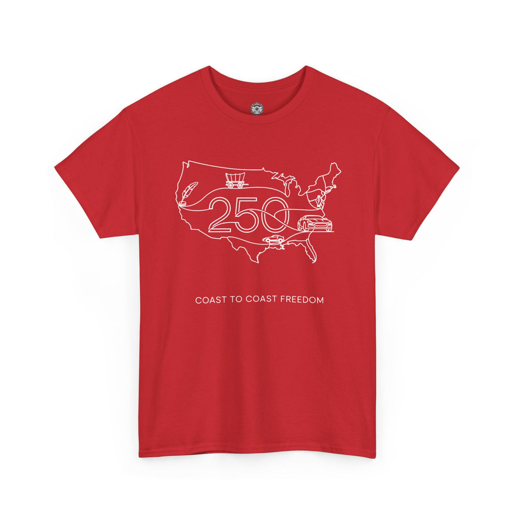 Unisex Heavy Cotton Tee — 250th Coast to Coast Freedom