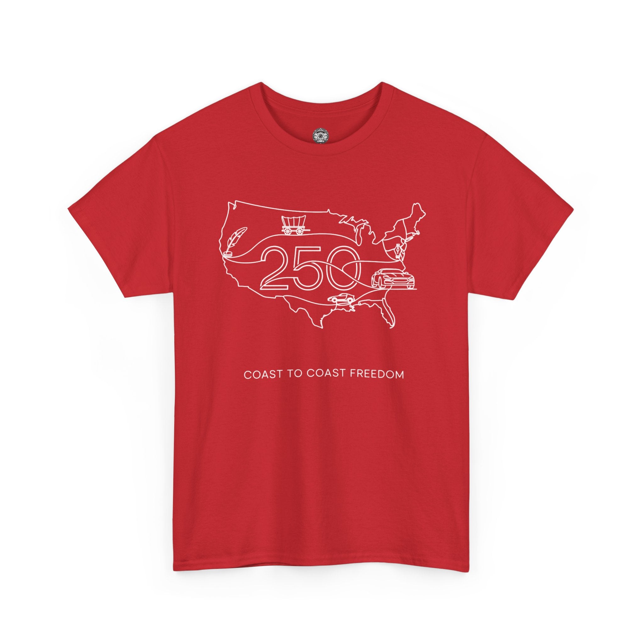 Unisex Heavy Cotton Tee — 250th Coast to Coast Freedom