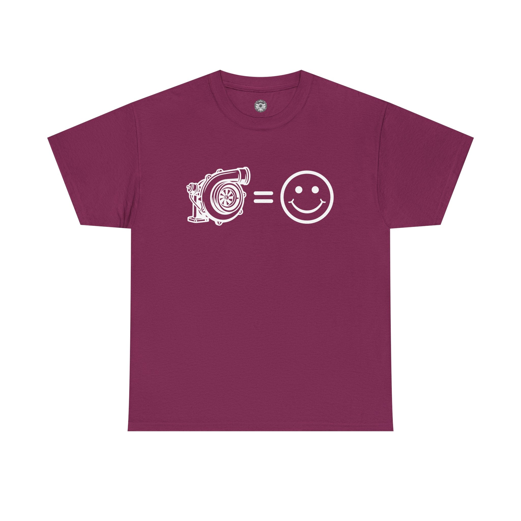 Unisex Heavy Cotton Tee — Turbocharger = Smiles