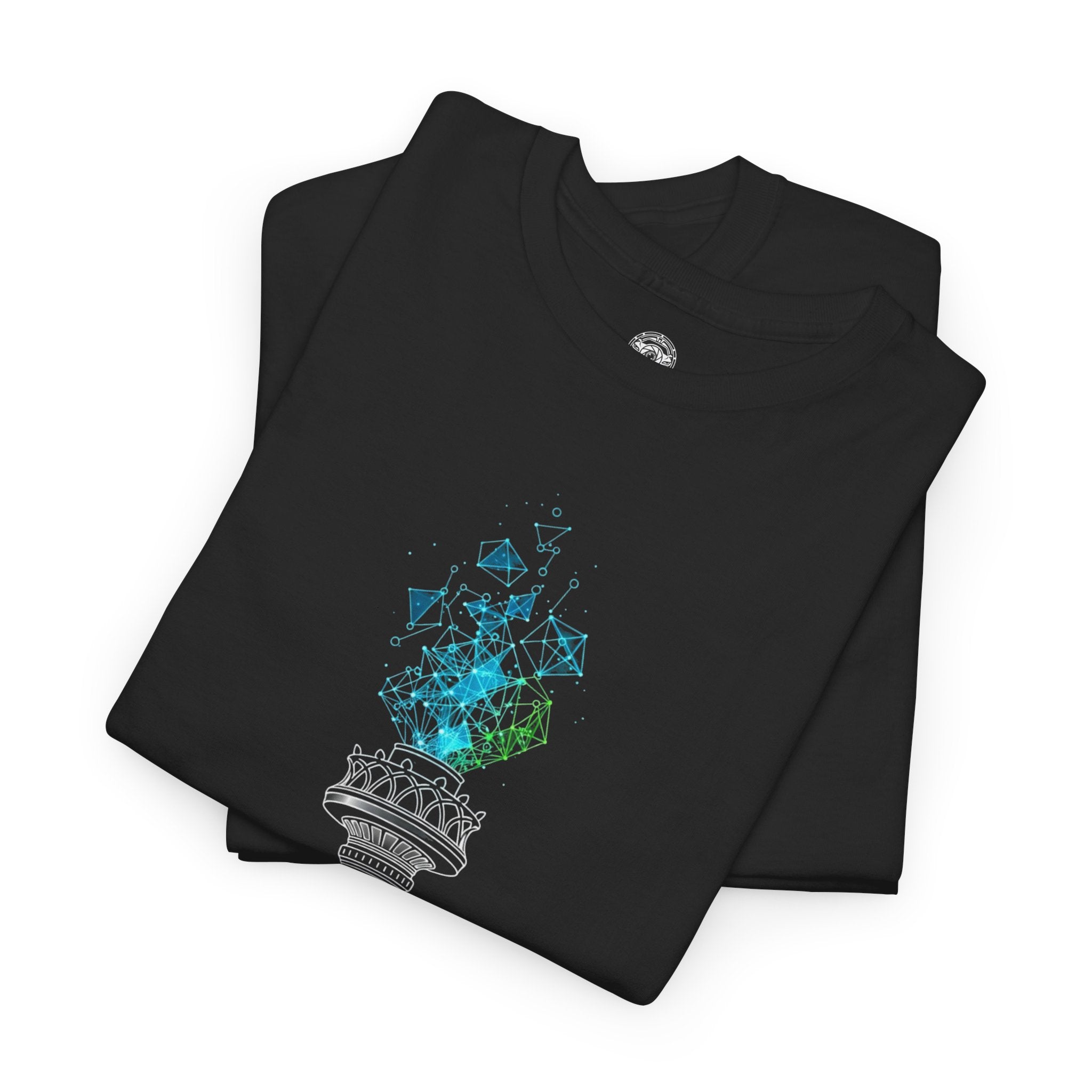 Unisex Heavy Cotton Tee — Illuminate the Future Torch