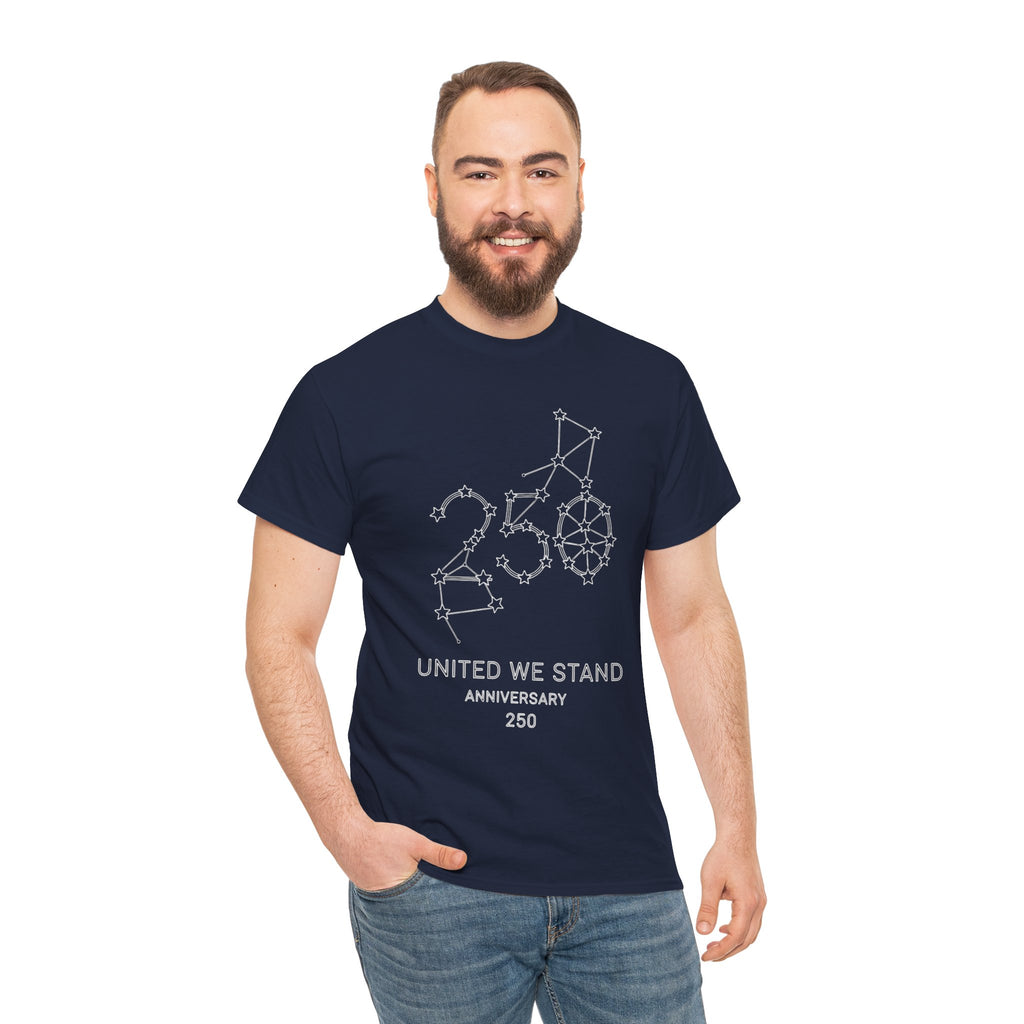 Unisex Heavy Cotton Tee — 250th Anniversary "United We Stand"
