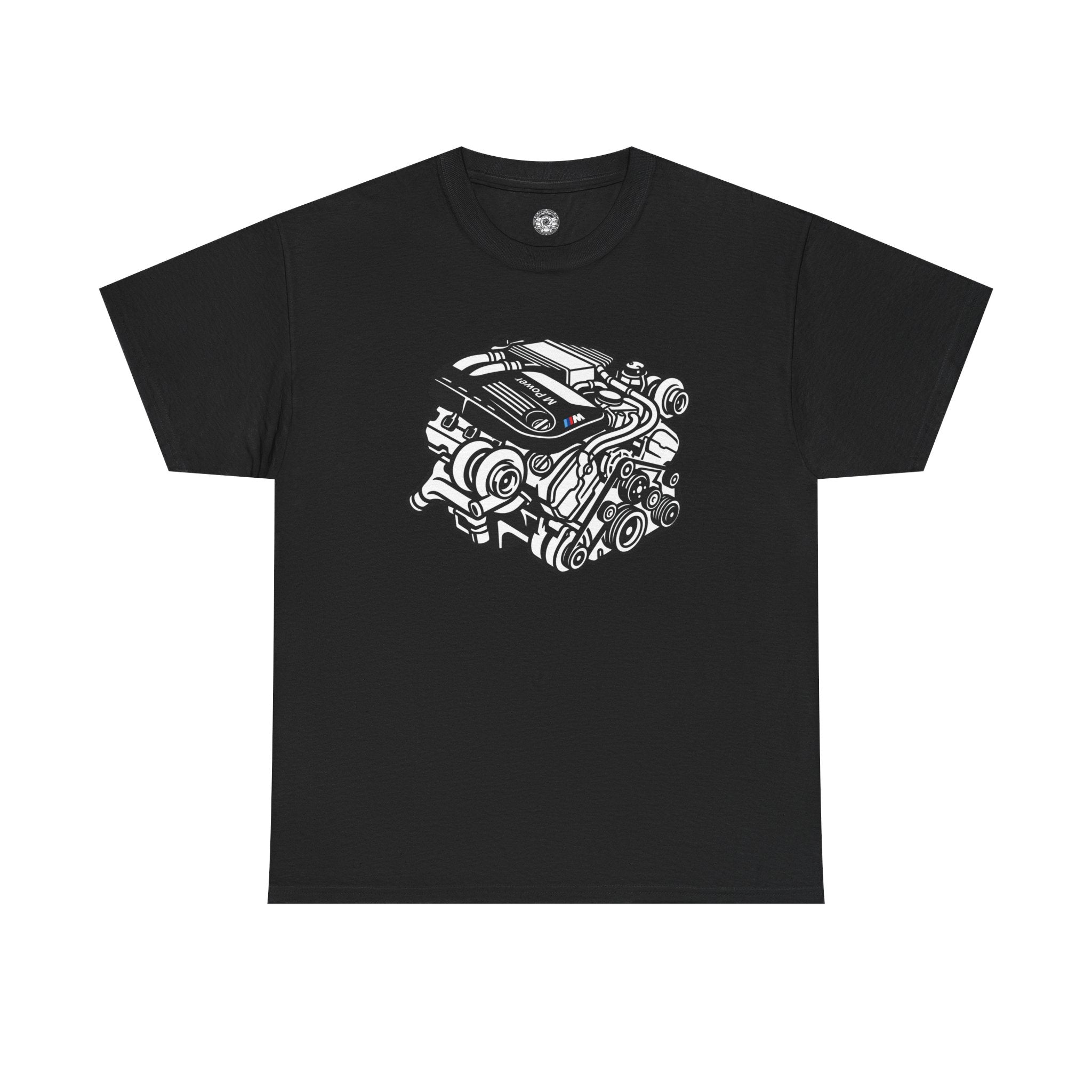 Unisex Heavy Cotton Tee — Engine Illustration (S58)