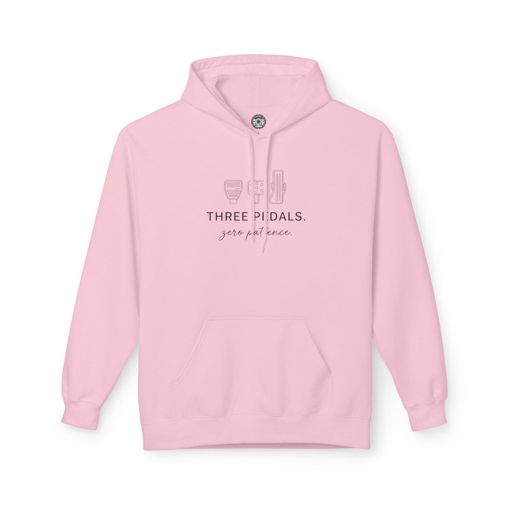 Women's Midweight Softsyle Fleece Hoodie — Three Pedals, Zero Patience