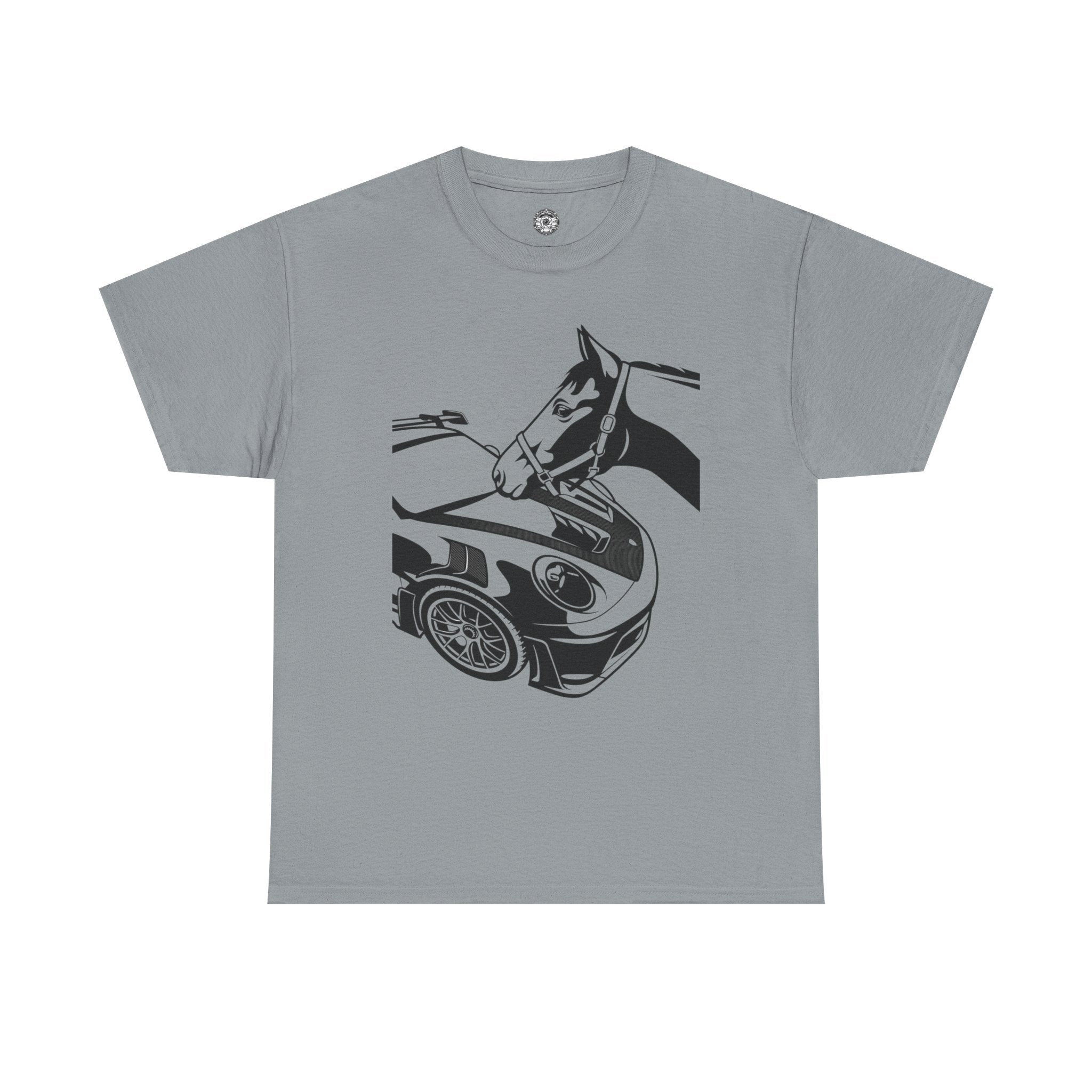 Unisex Heavy Cotton Tee — 992 vs Horse (Viral Video)