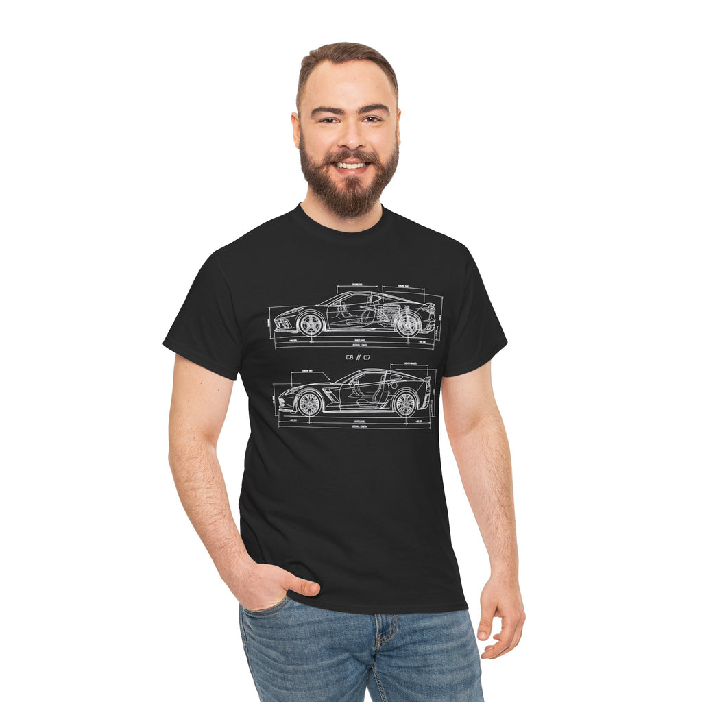 Unisex Heavy Cotton Tee — C7/C8 Blueprint