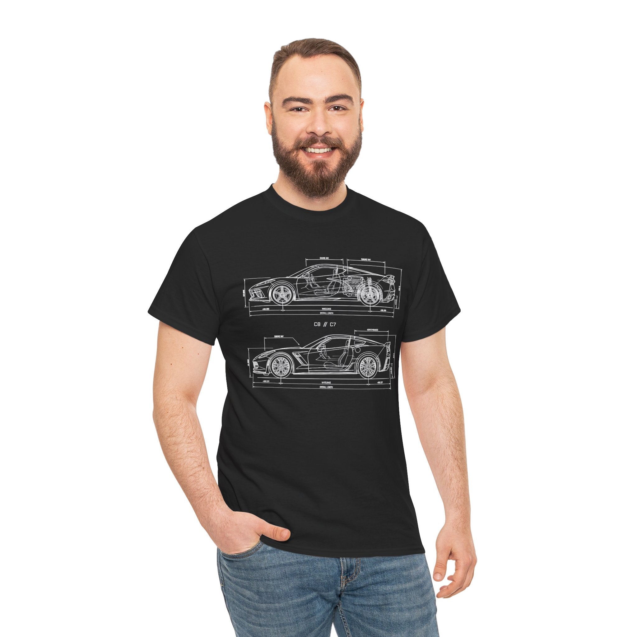 Unisex Heavy Cotton Tee — C7/C8 Blueprint
