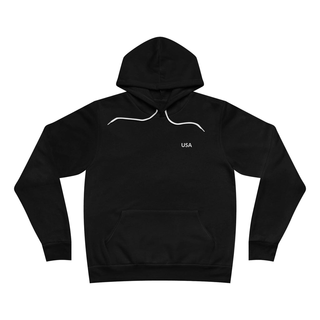 Unisex Sponge Fleece Pullover Hoodie — United States of America Map