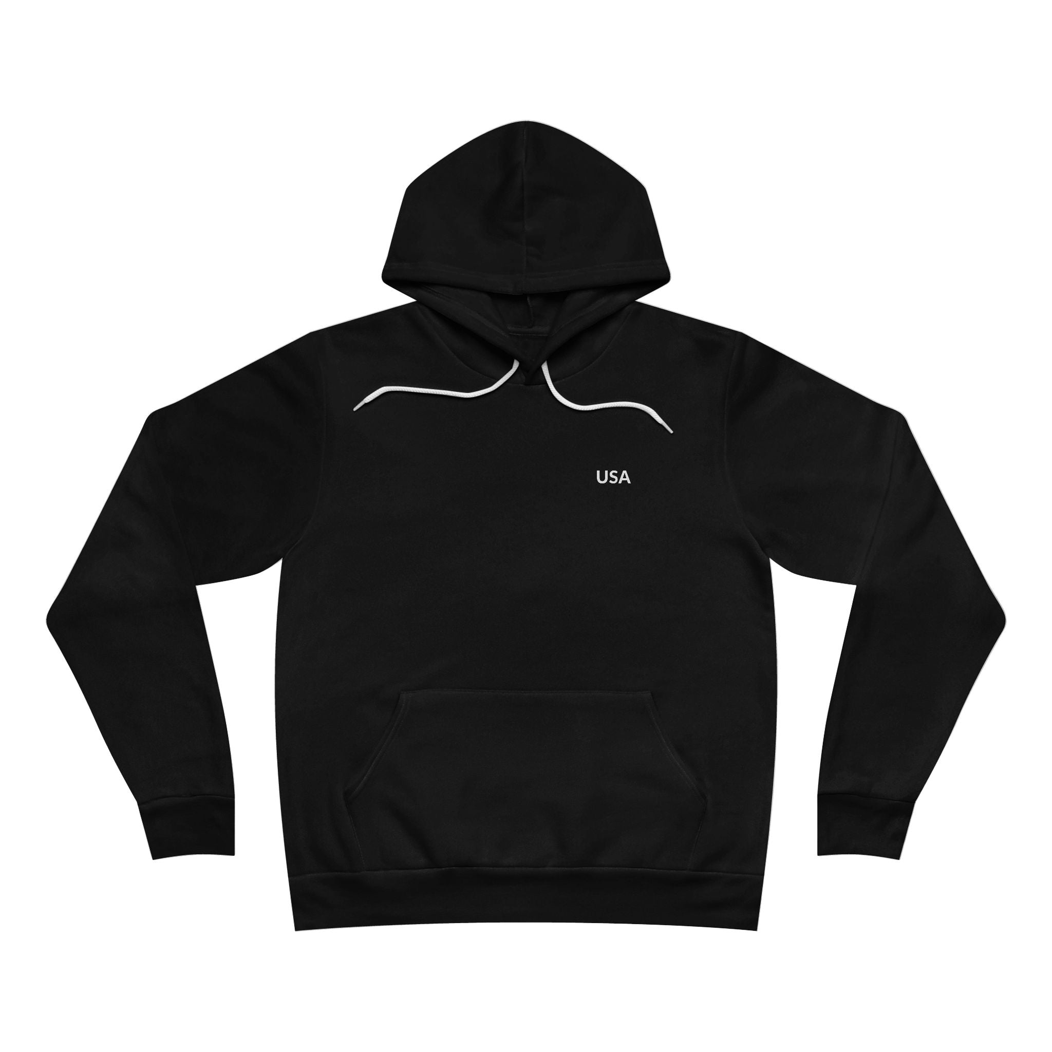Unisex Sponge Fleece Pullover Hoodie — United States of America Map