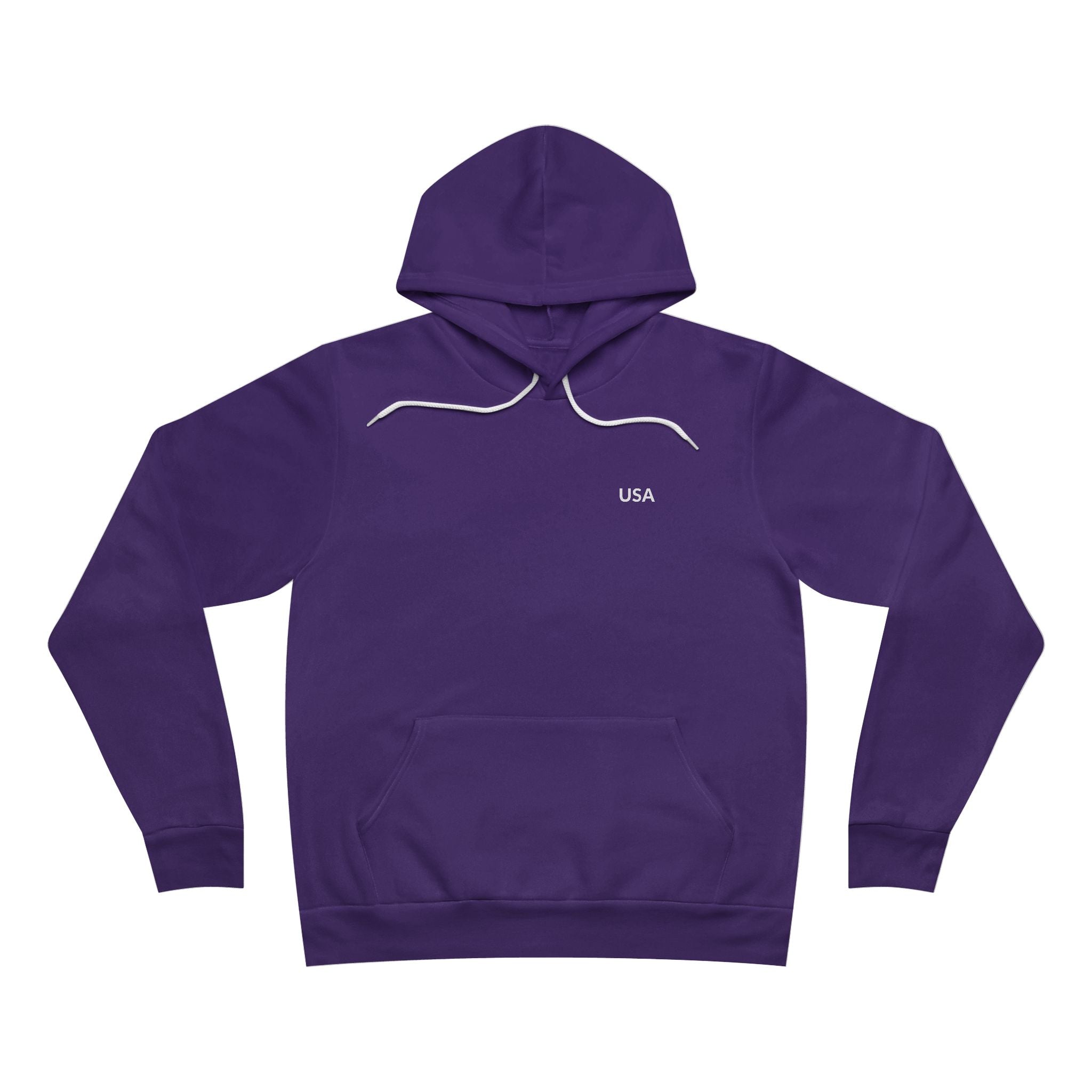 Unisex Sponge Fleece Pullover Hoodie — United States of America Map
