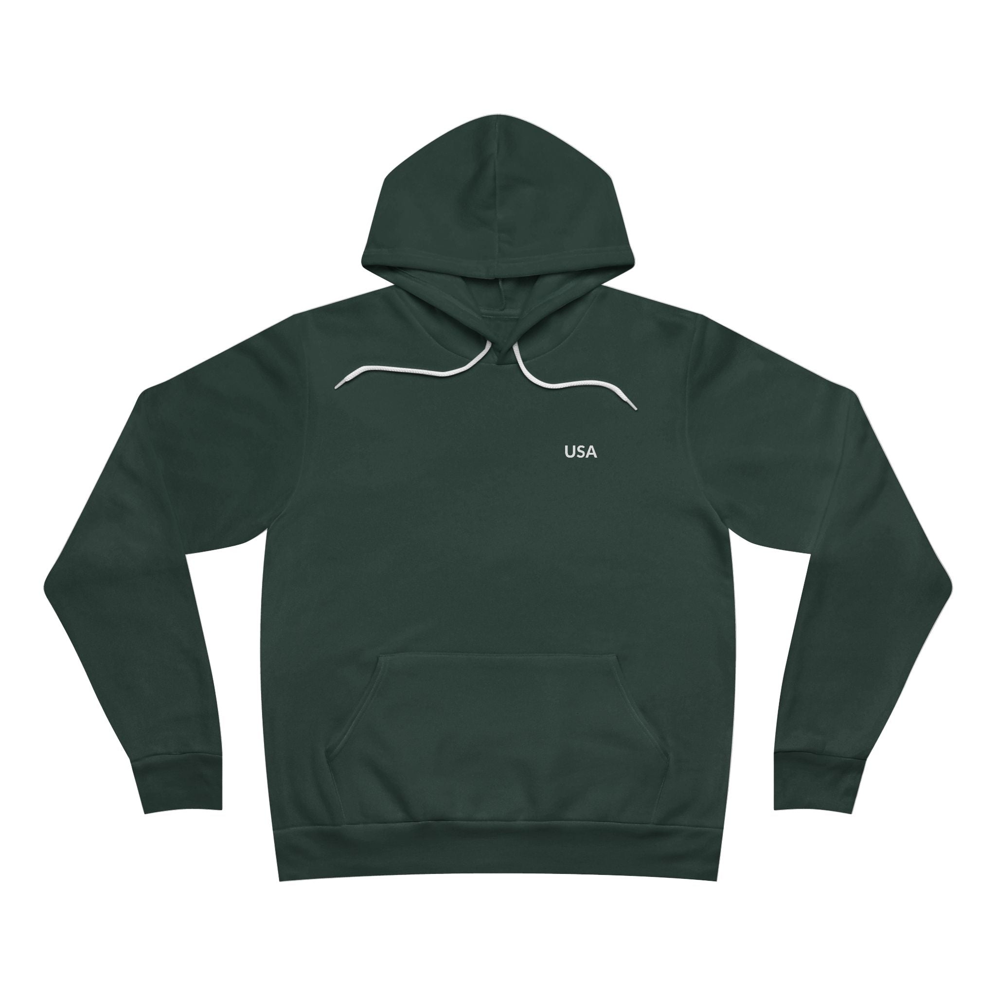 Unisex Sponge Fleece Pullover Hoodie — United States of America Map