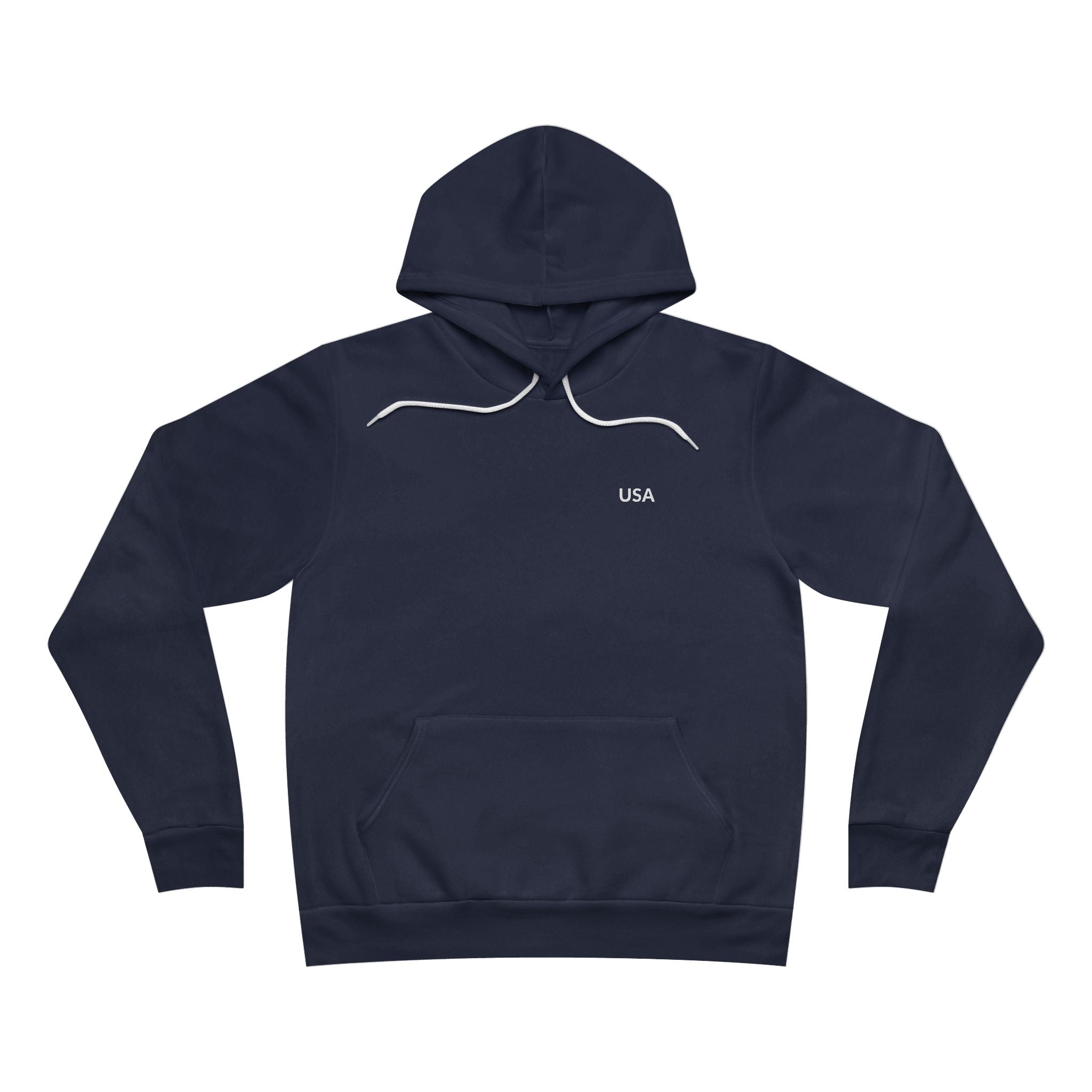 Unisex Sponge Fleece Pullover Hoodie — United States of America Map