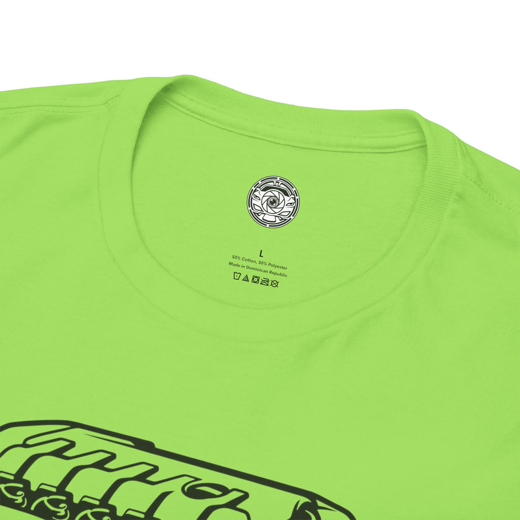 Unisex Heavy Cotton Tee — Engine Illustration (DAZA)