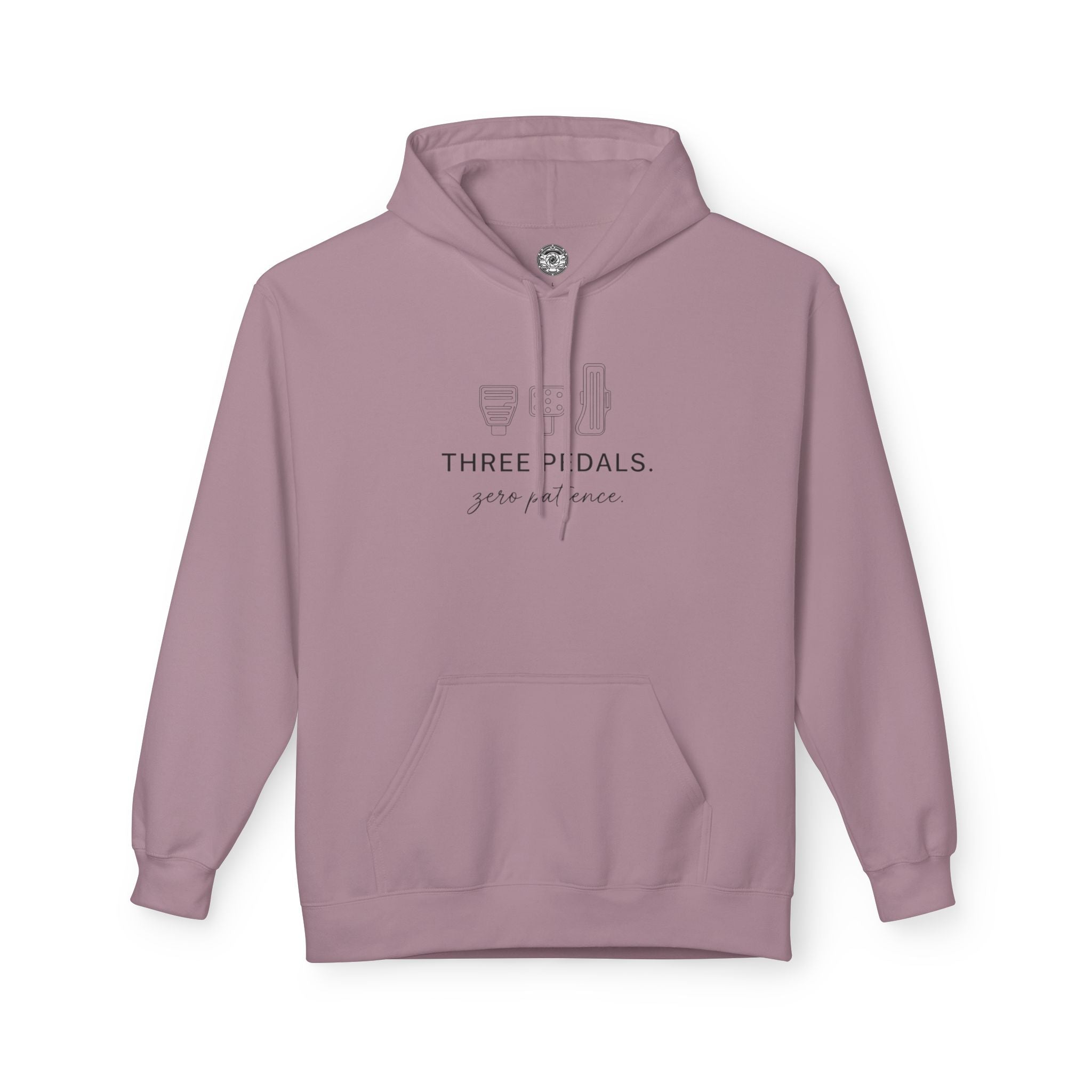Women's Midweight Softsyle Fleece Hoodie — Three Pedals, Zero Patience