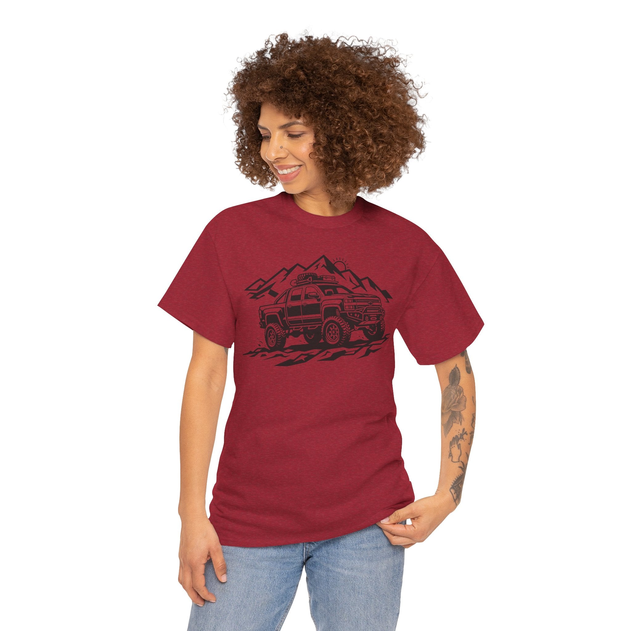Unisex Heavy Cotton Tee — Mountain 4x4 Adventure
