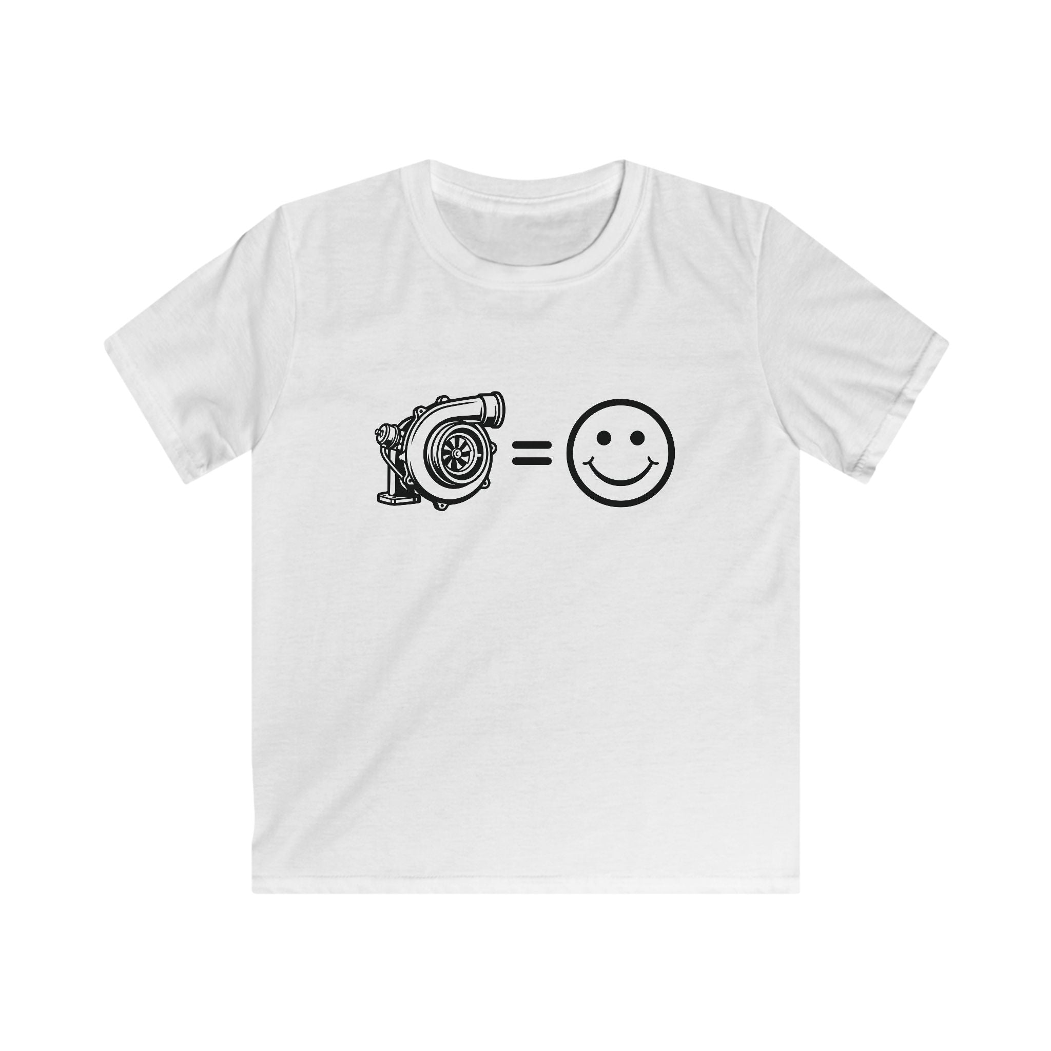 Kids Softstyle Tee — Turbo = Happy