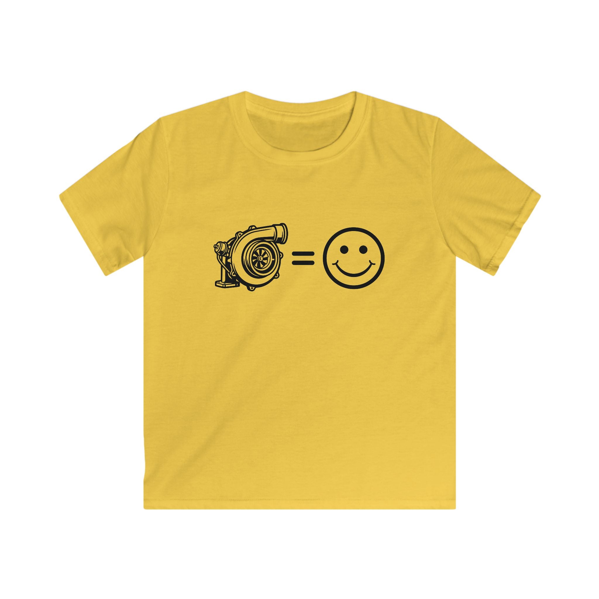 Kids Softstyle Tee — Turbo = Happy