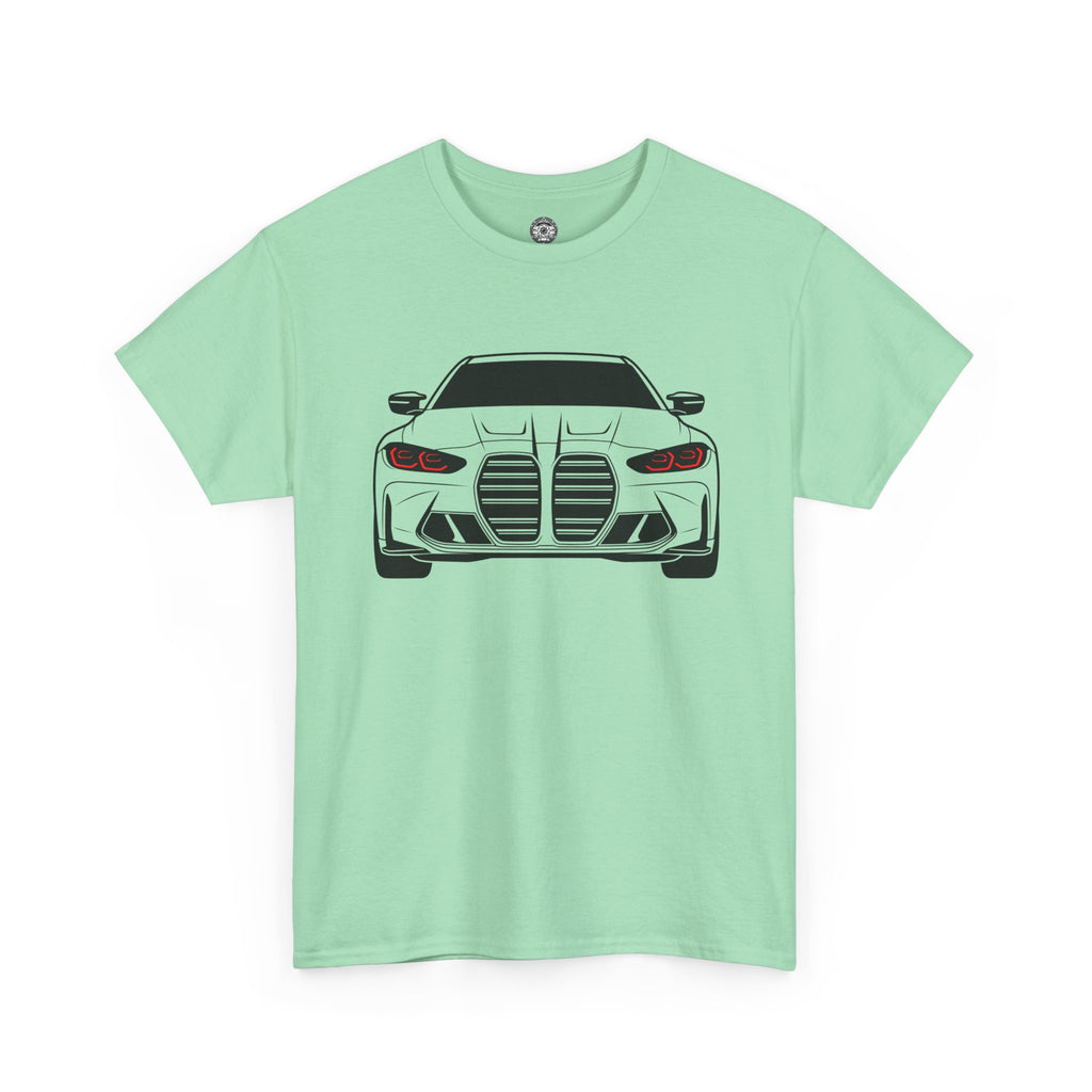 Unisex Heavy Cotton Tee — G80 Illuminated Headlights (Red)