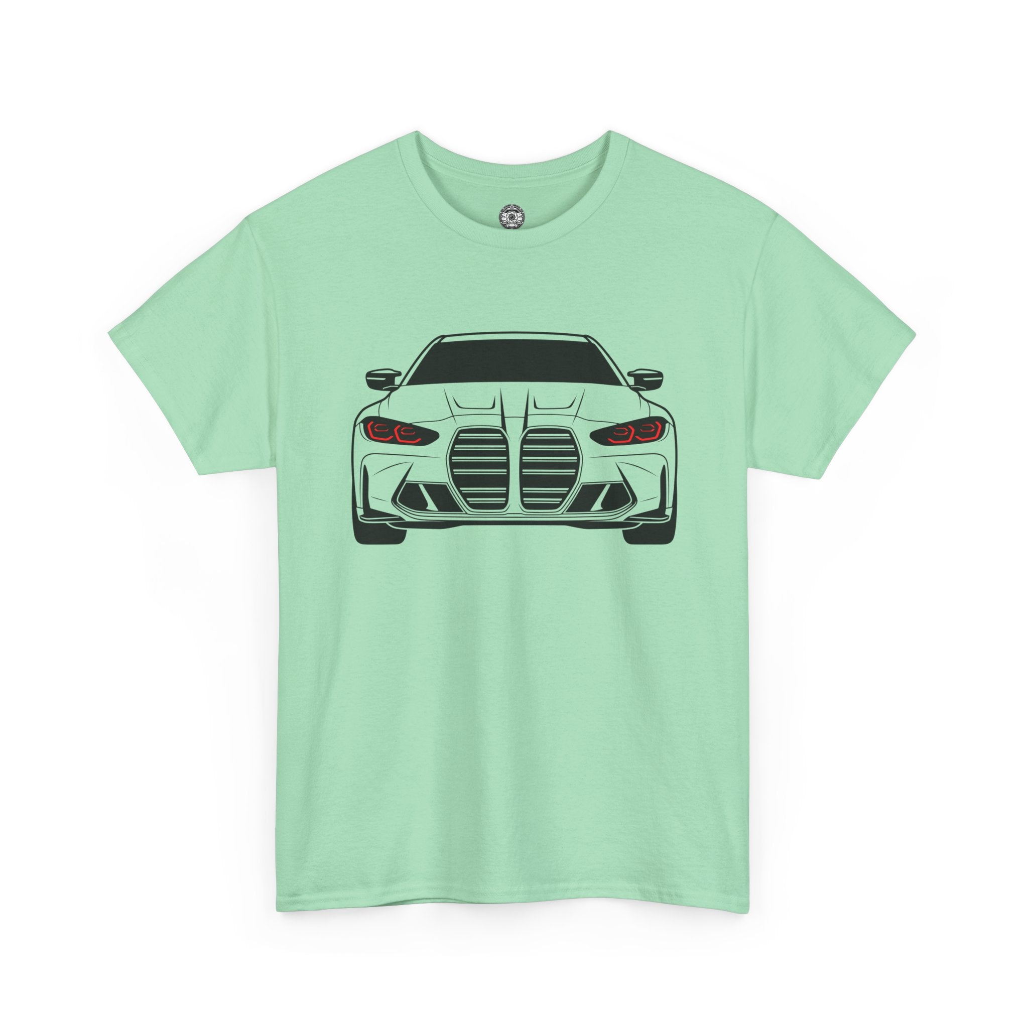 Unisex Heavy Cotton Tee — G80 Illuminated Headlights (Red)